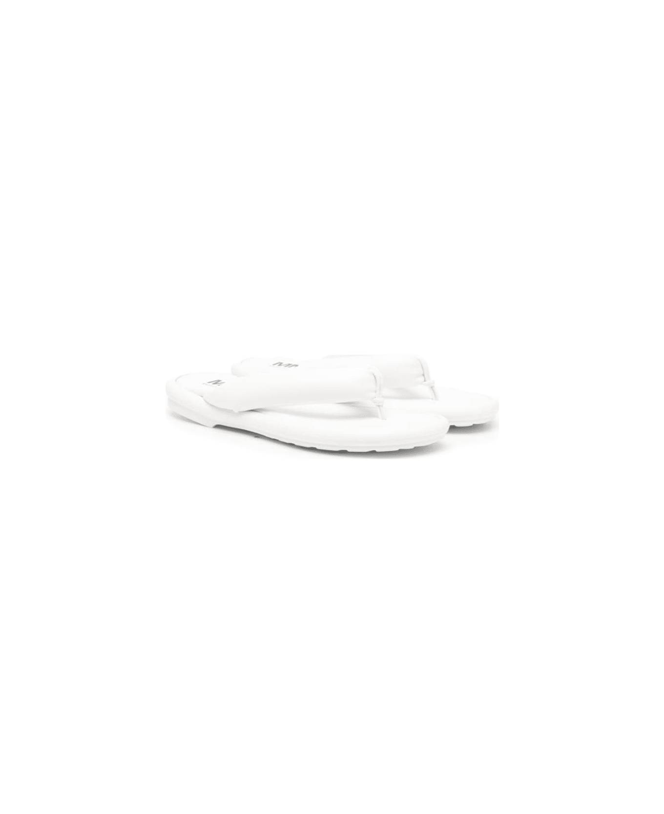 MM6 Maison Margiela Padded Thong Sandals - WHITE