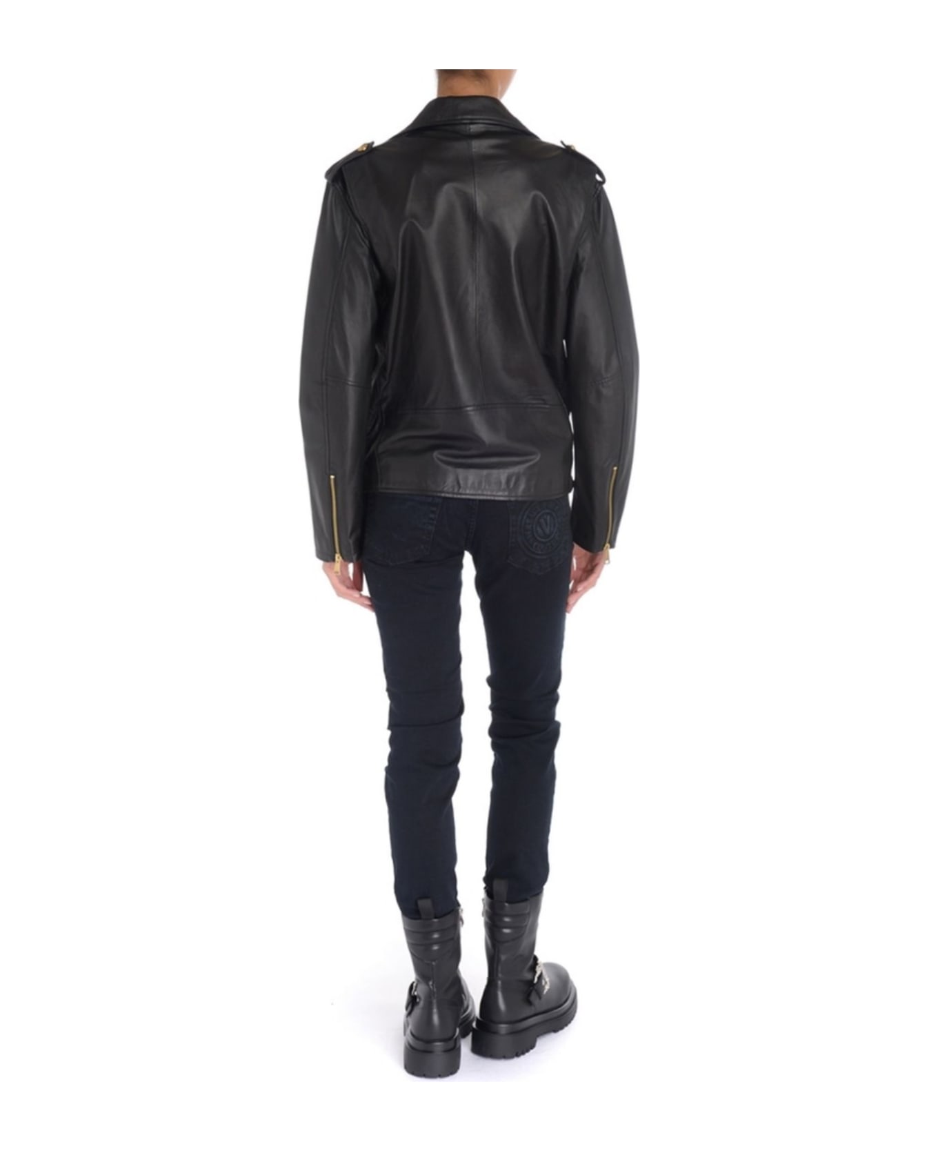 Versace Jeans Couture Leather Jacket - Black