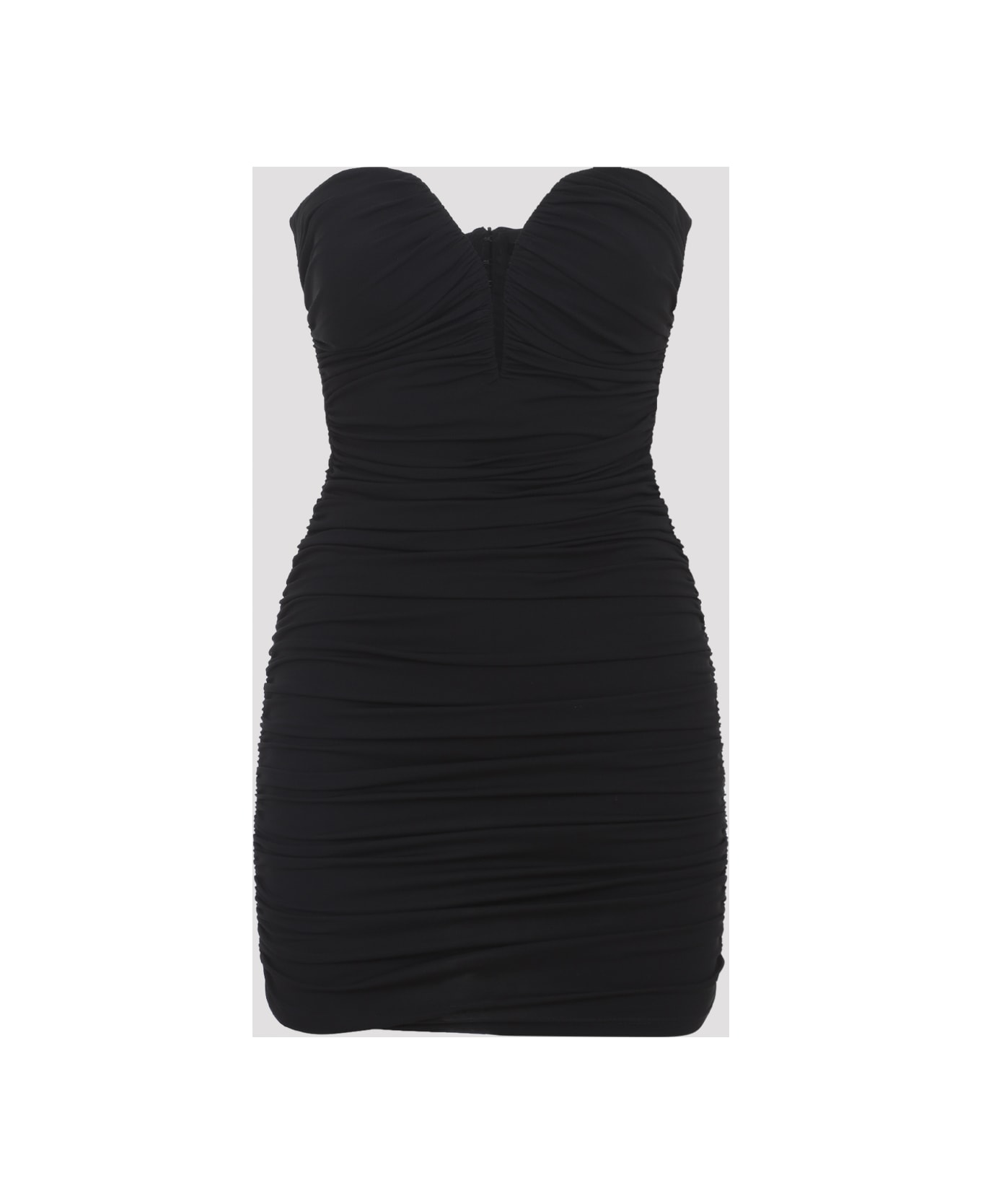 Elisabetta Franchi Draped Mini Dress - Nero