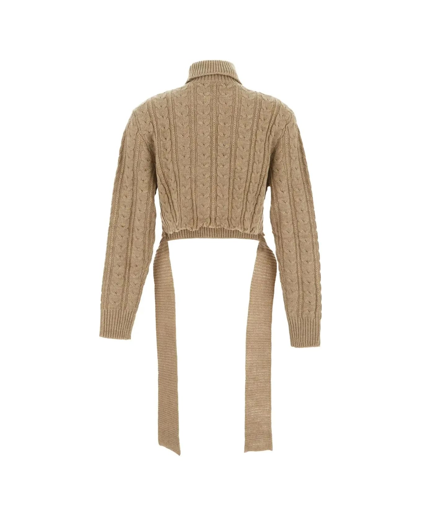 Maison Margiela Wool Blend Turtleneck Sweater - Beige