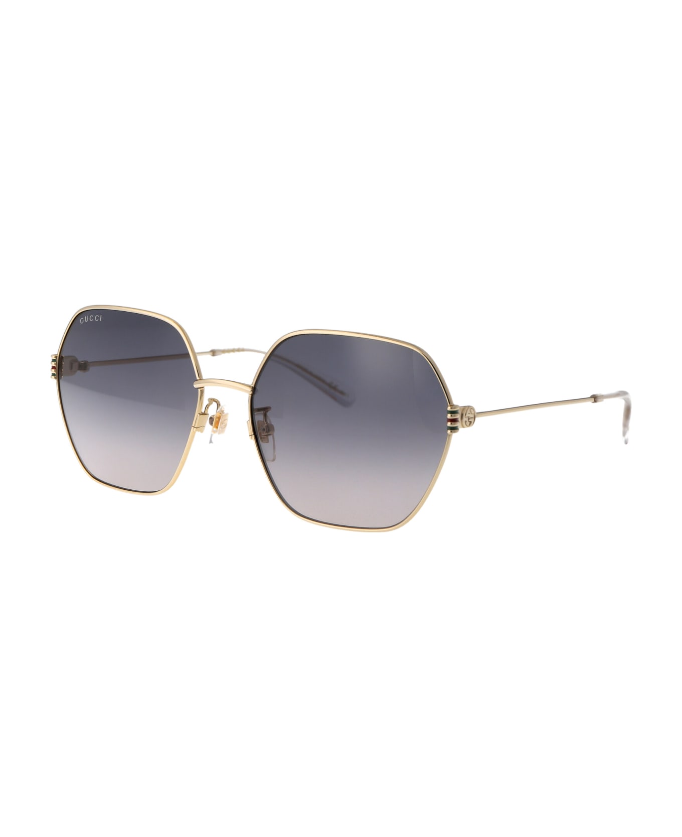 Gucci Eyewear Gg1285sa Sunglasses - 001 GOLD GOLD GREY