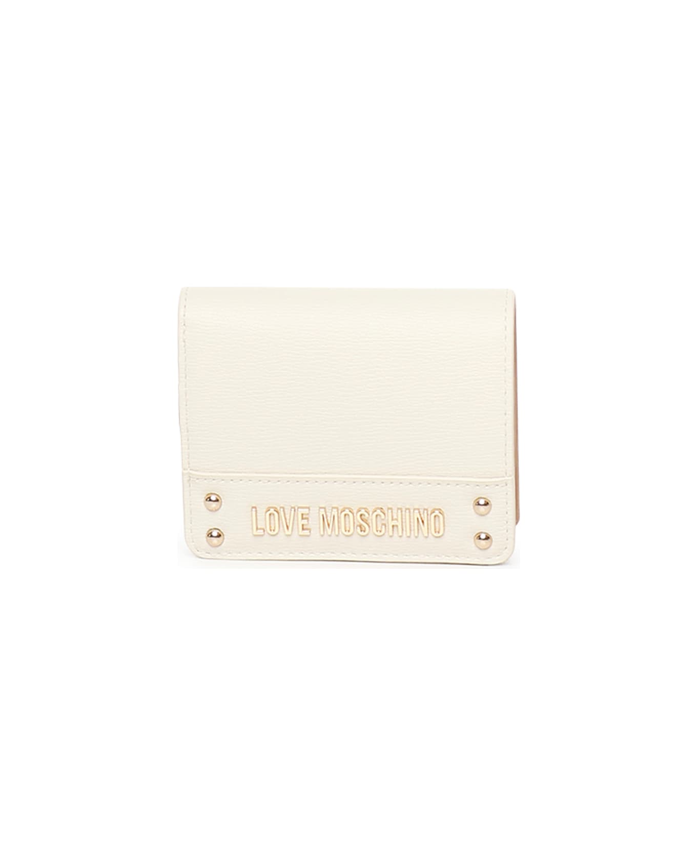 Love Moschino Wallet Lettering Logo - White