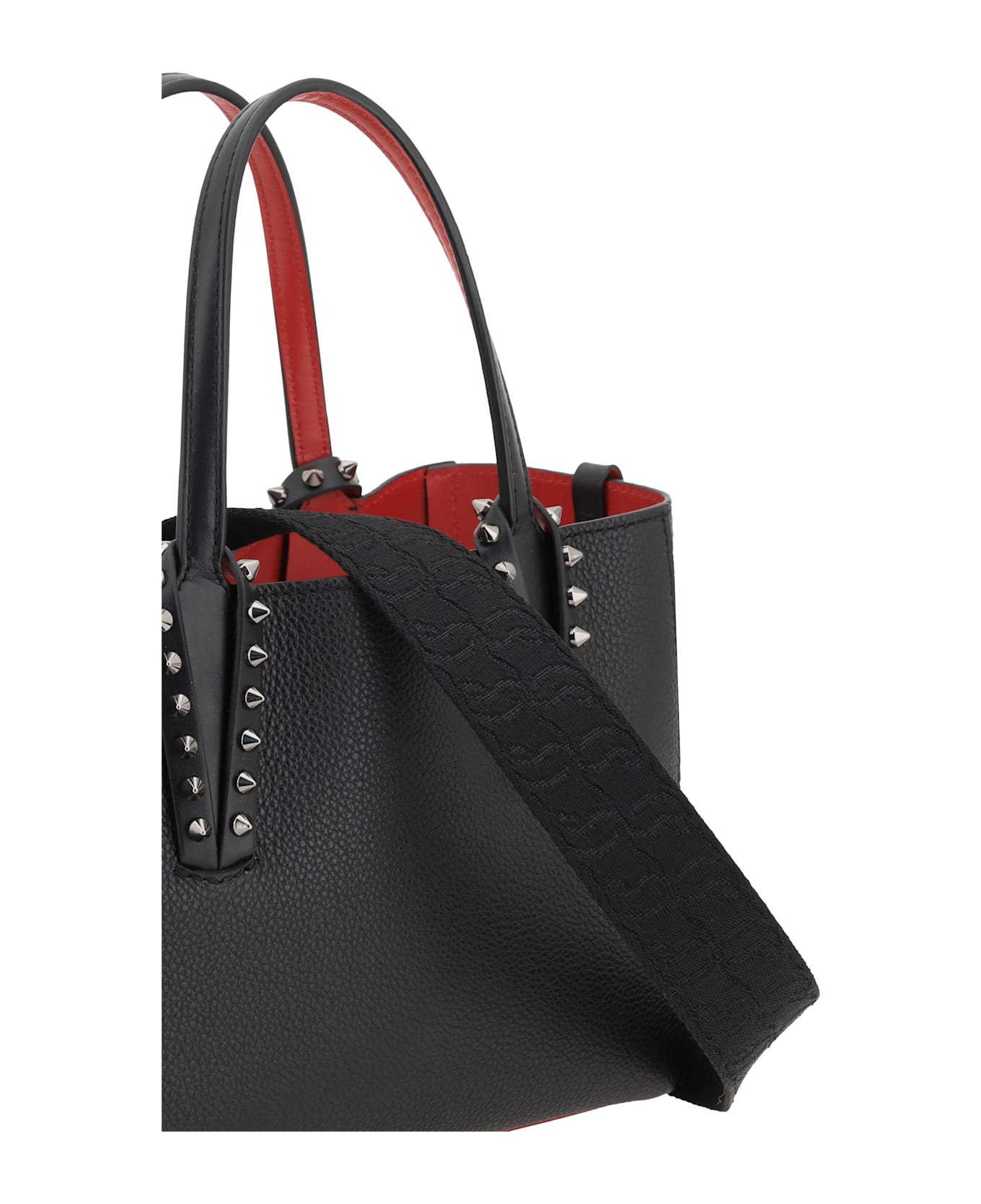 Christian Louboutin Mini Cabata Tote Bag - Black/gun Metal