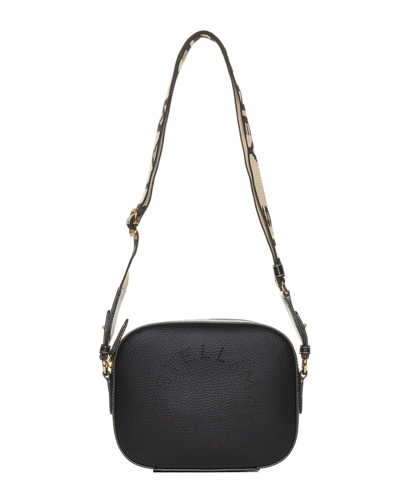 Stella McCartney Small Embossed Camera Shoulder Bag - Black
