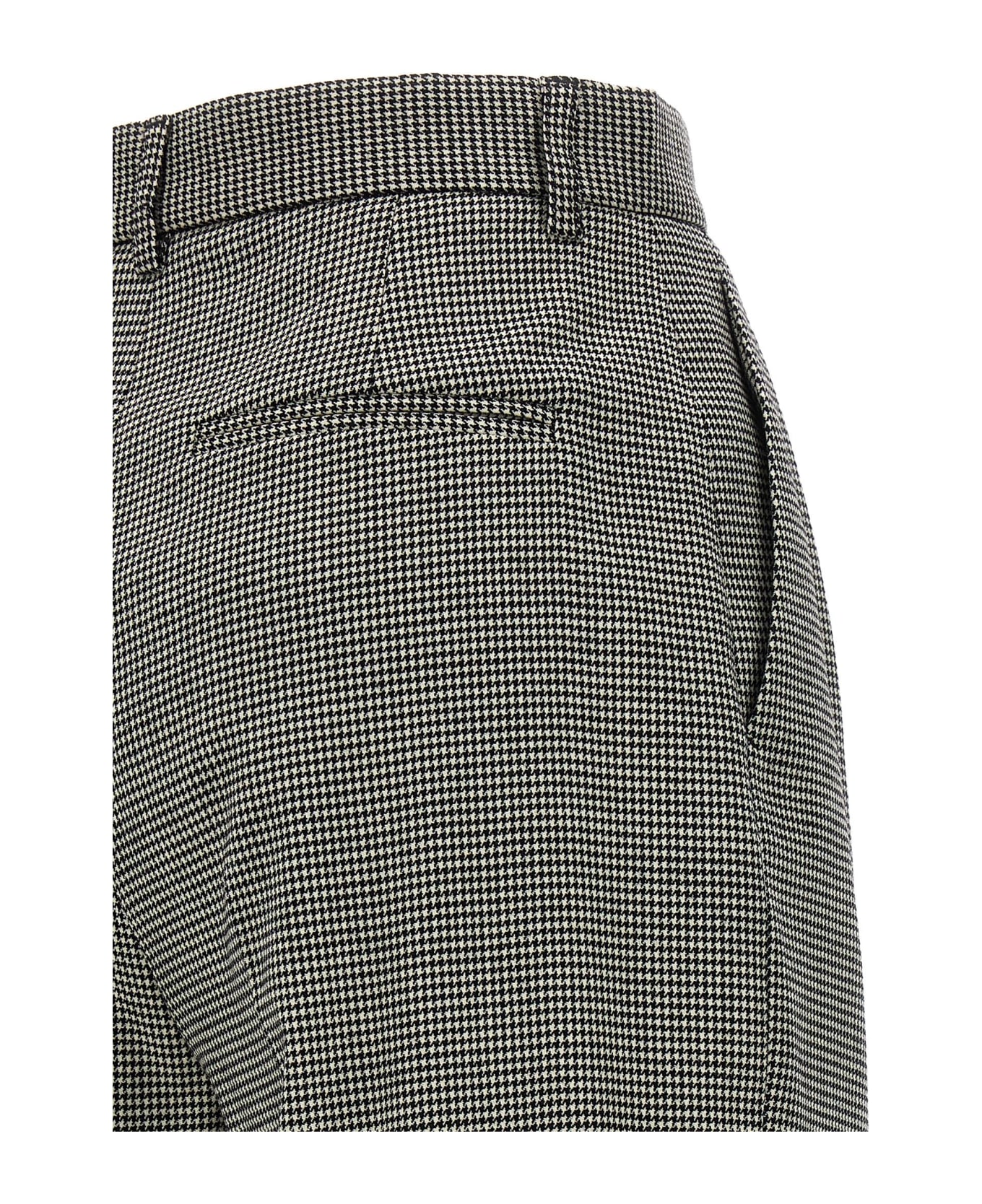 Rochas Houndstooth Pants - White/Black