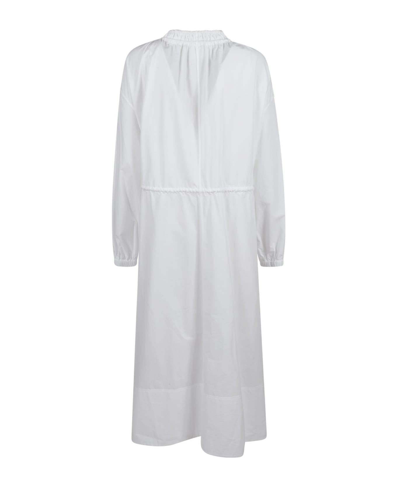 Jil Sander Drawstring Dress - WHITE