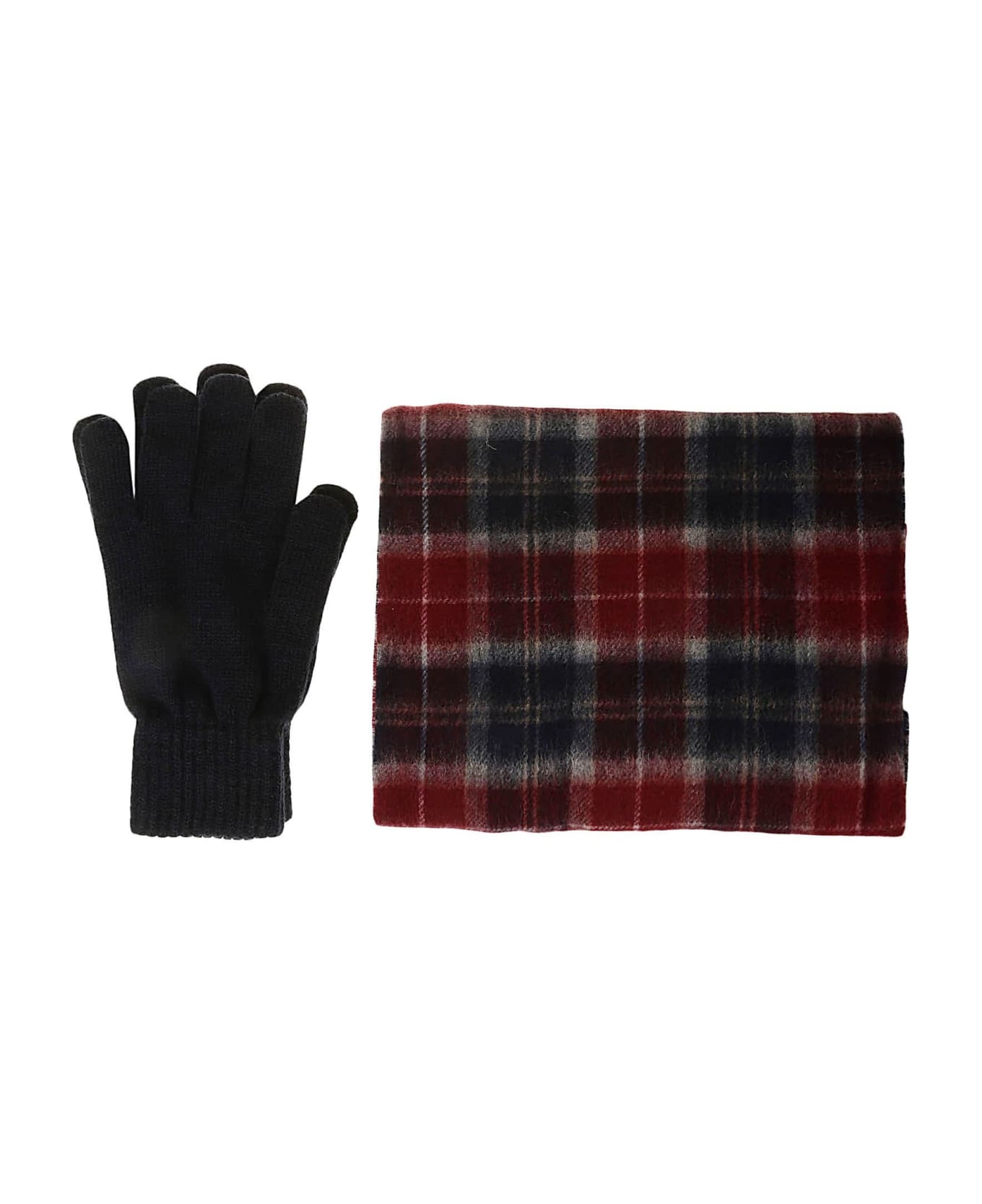 Barbour Scarf And Gloves Gift Set - Cranberry スカーフ