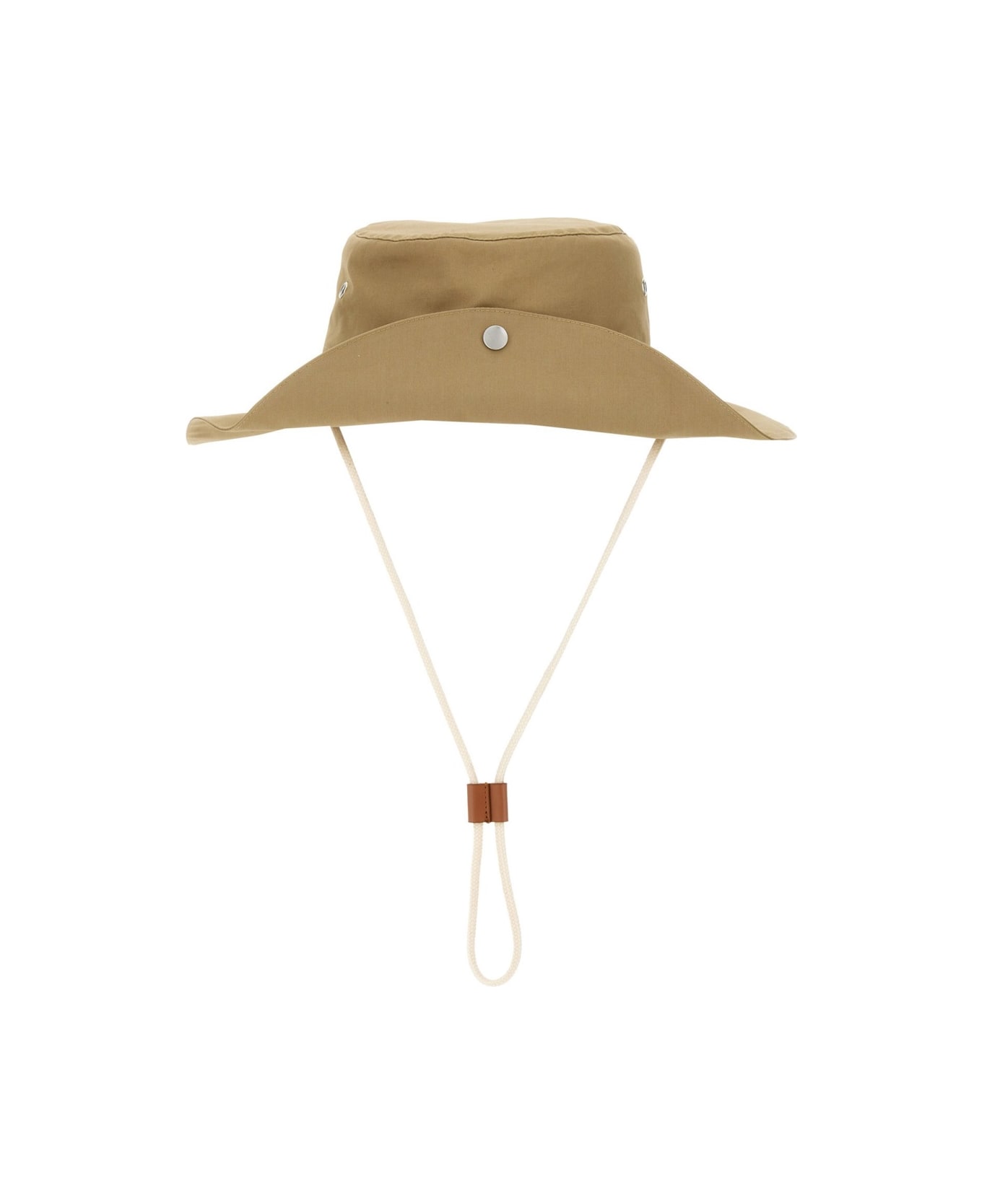 Jil Sander Hat With Elastic Band - BEIGE