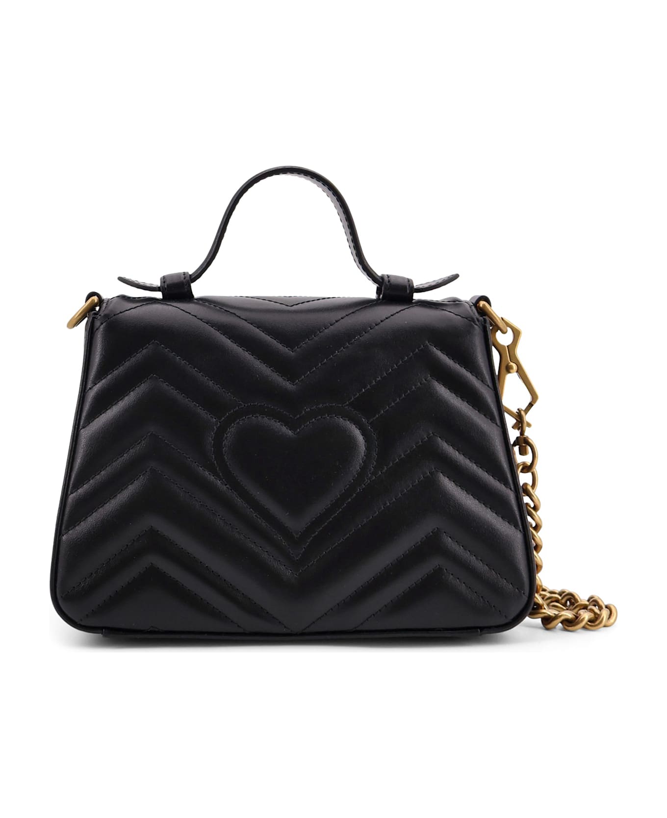 Gucci Gg Marmont Matelassé Leather Shoulder Bag - Black