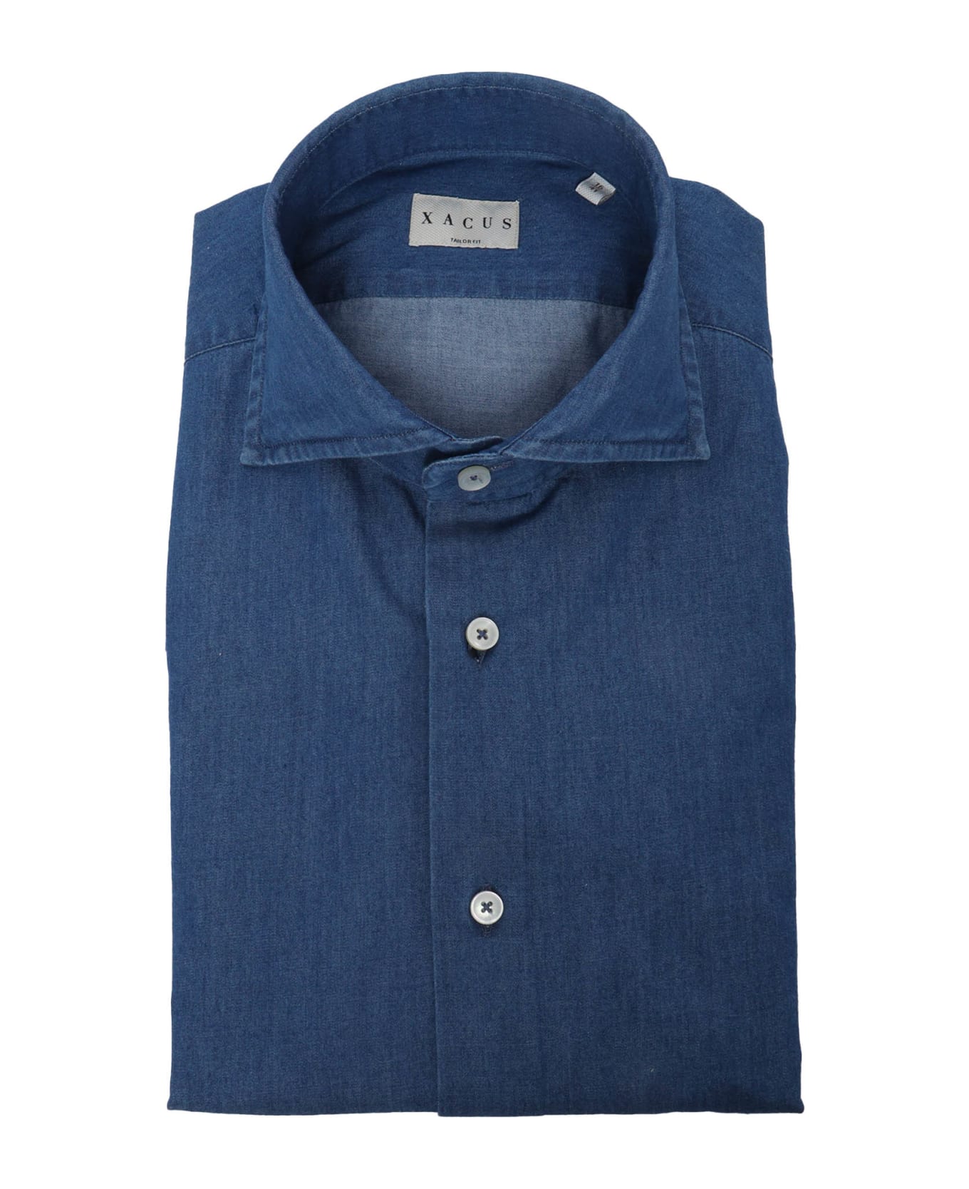 Xacus Blue Cotton Shirt - MULTICOLOR