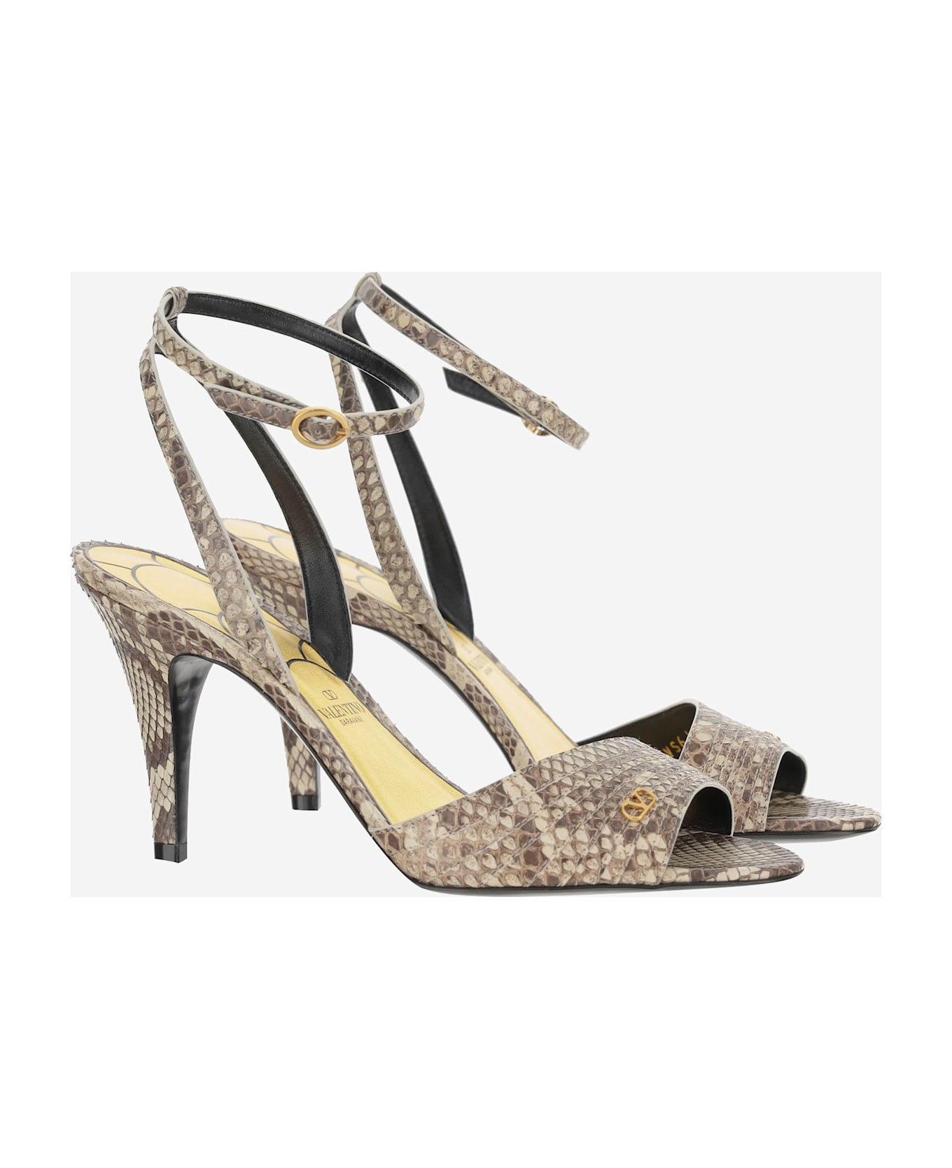 Valentino Garavani Python Heeled Shoe - Red