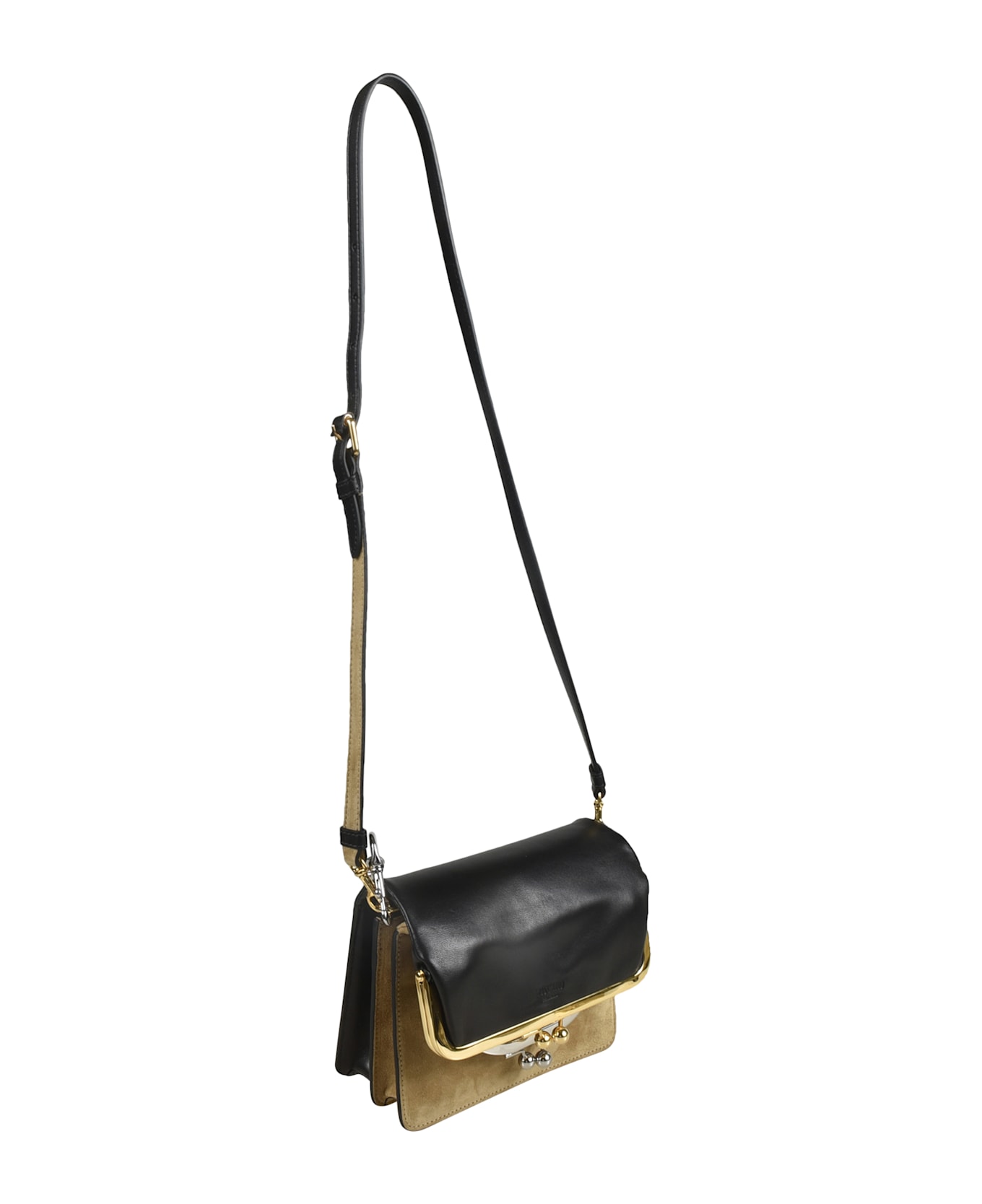 Moschino Long Strap Shoulder Bag - Black