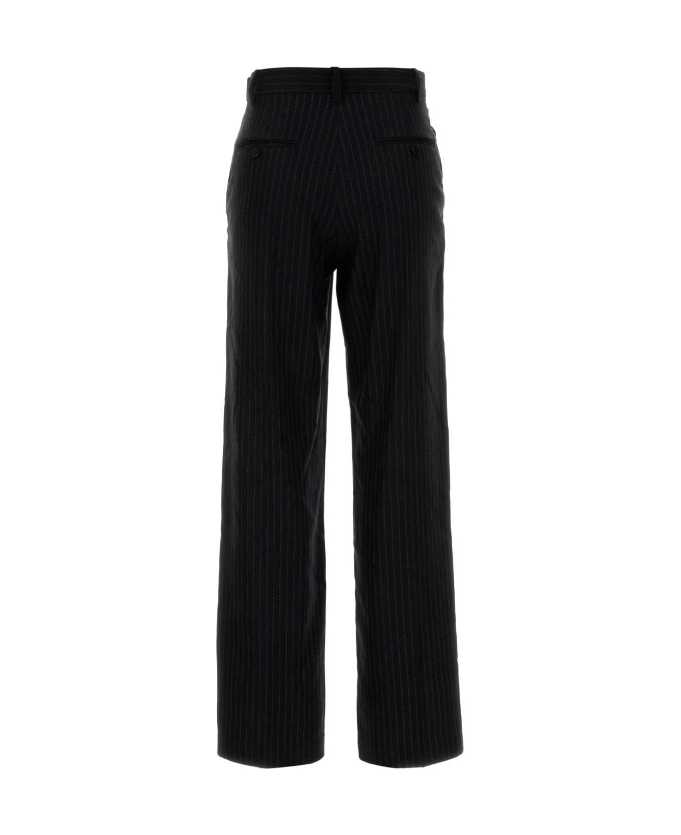 Isabel Marant Embroidered Wool Blend Noanne Pant - Black