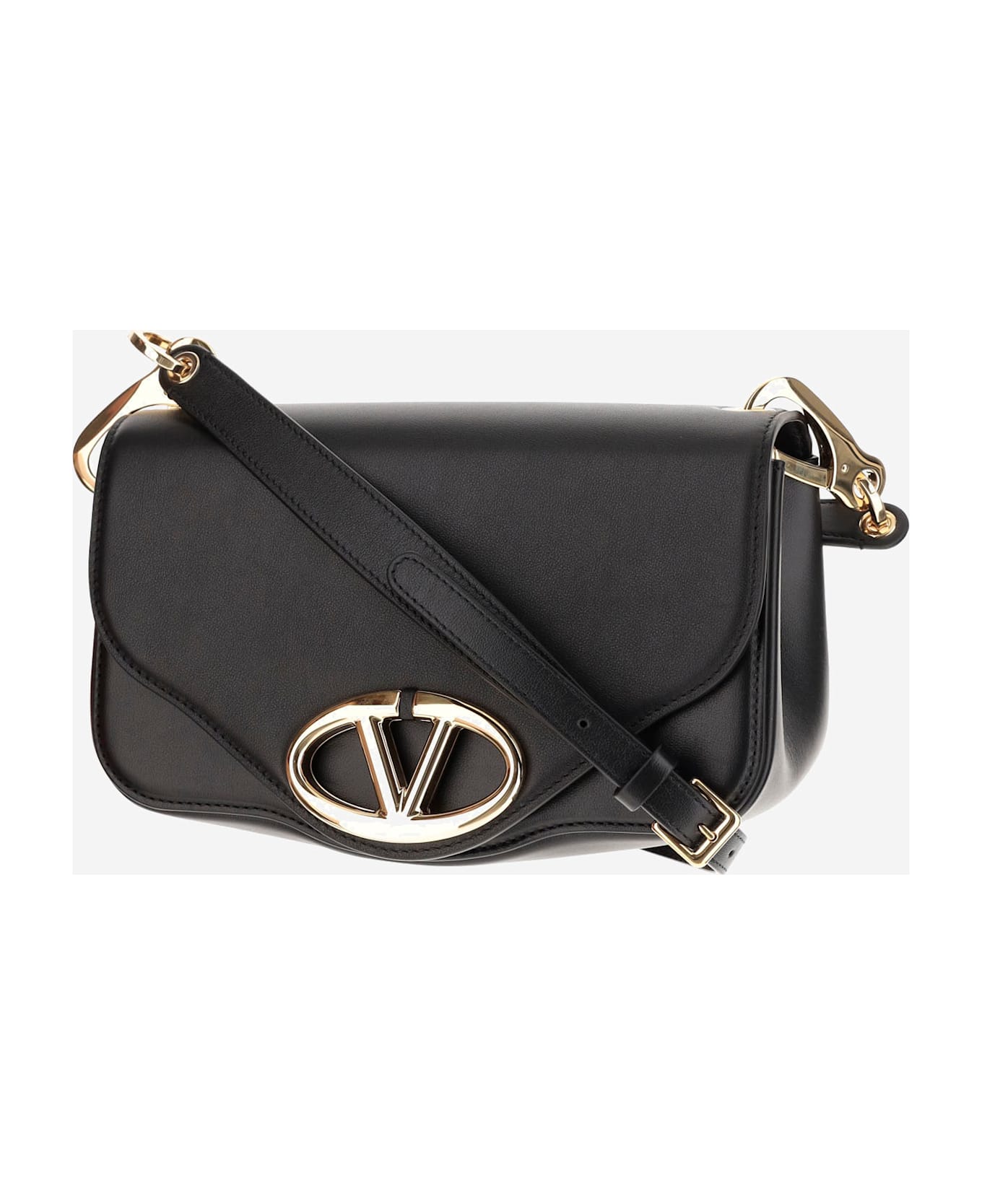 Valentino Garavani Vlogo Signature Messenger Bag - Black