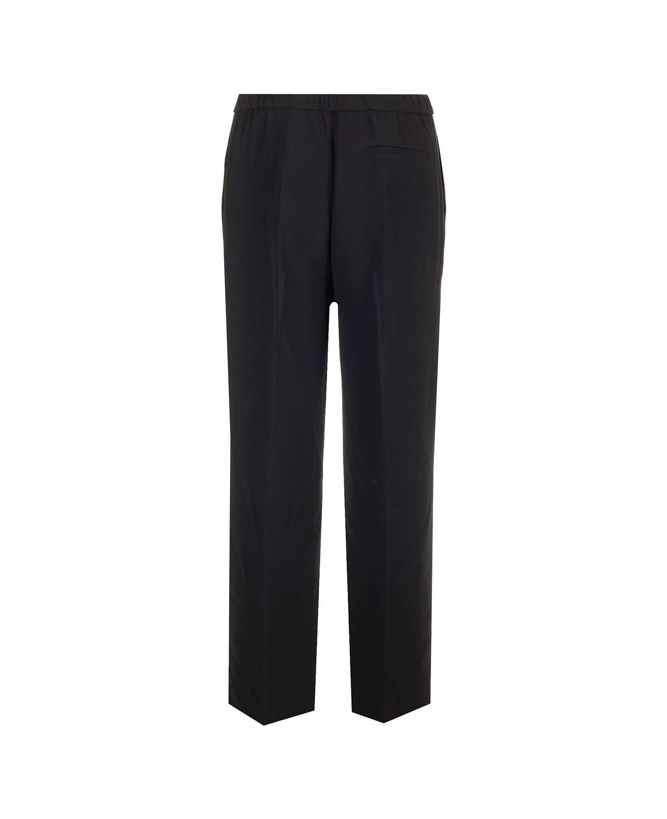 Theory Fluid Crepe Trousers - Black