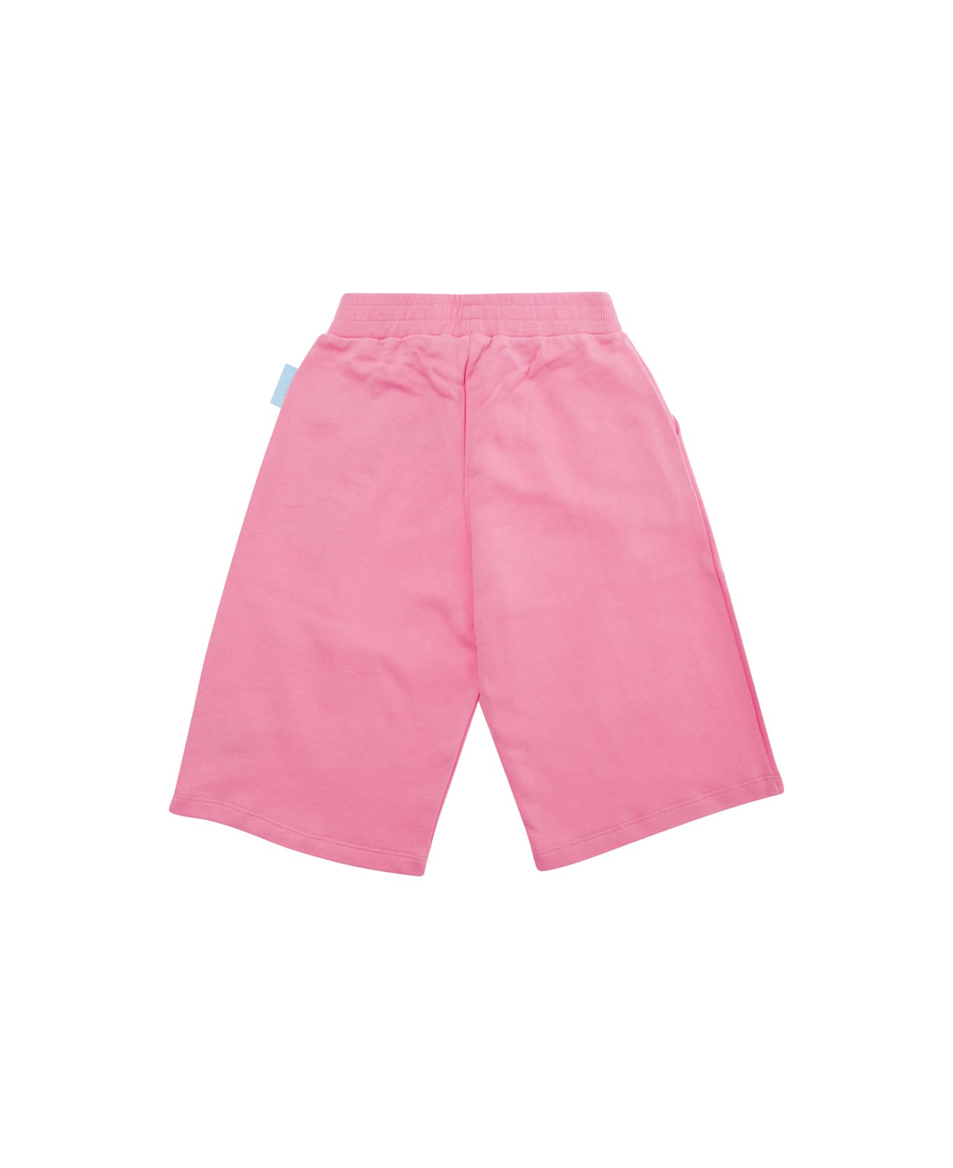 Emporio Armani Pink Shorts With Logo In Cotton Girl - Pink
