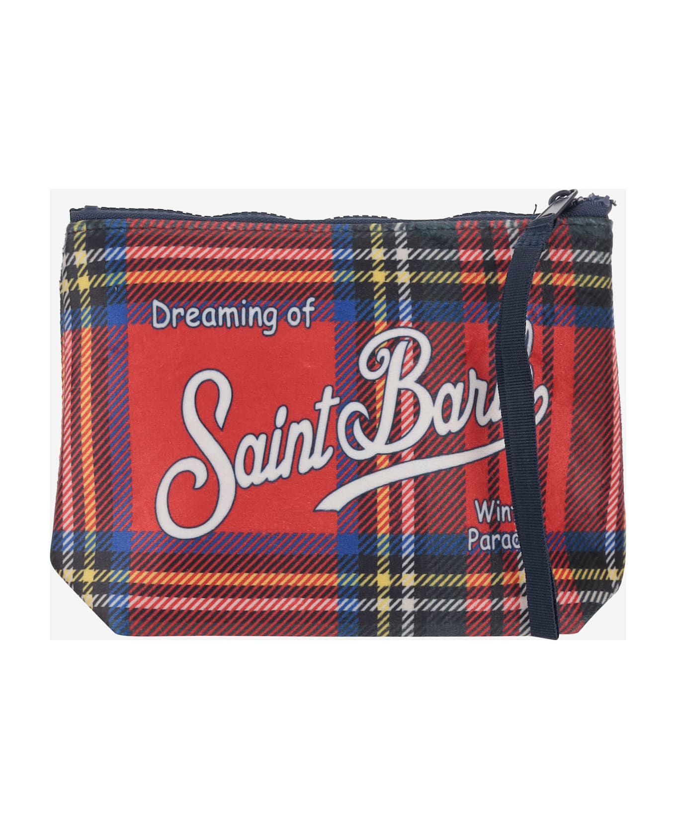 MC2 Saint Barth Aline Clutch Bag With Logo - Red