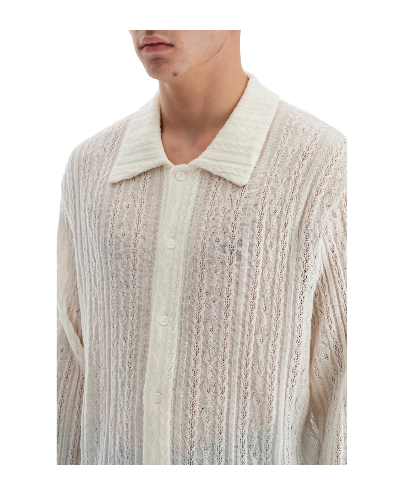 Séfr 'riku Merino Wool Shirt - PURE WHITE (White)