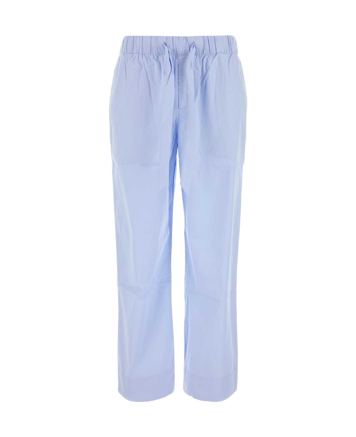 Tekla Light Blue Cotton Pyjama Pant - SHIRTBLUE