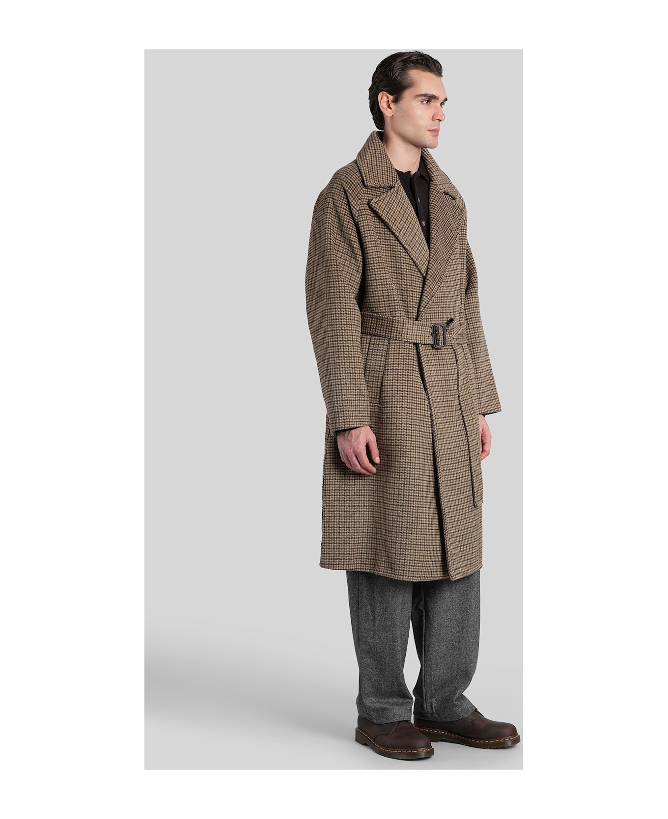 A Paper Kid In Brown Wool - brown