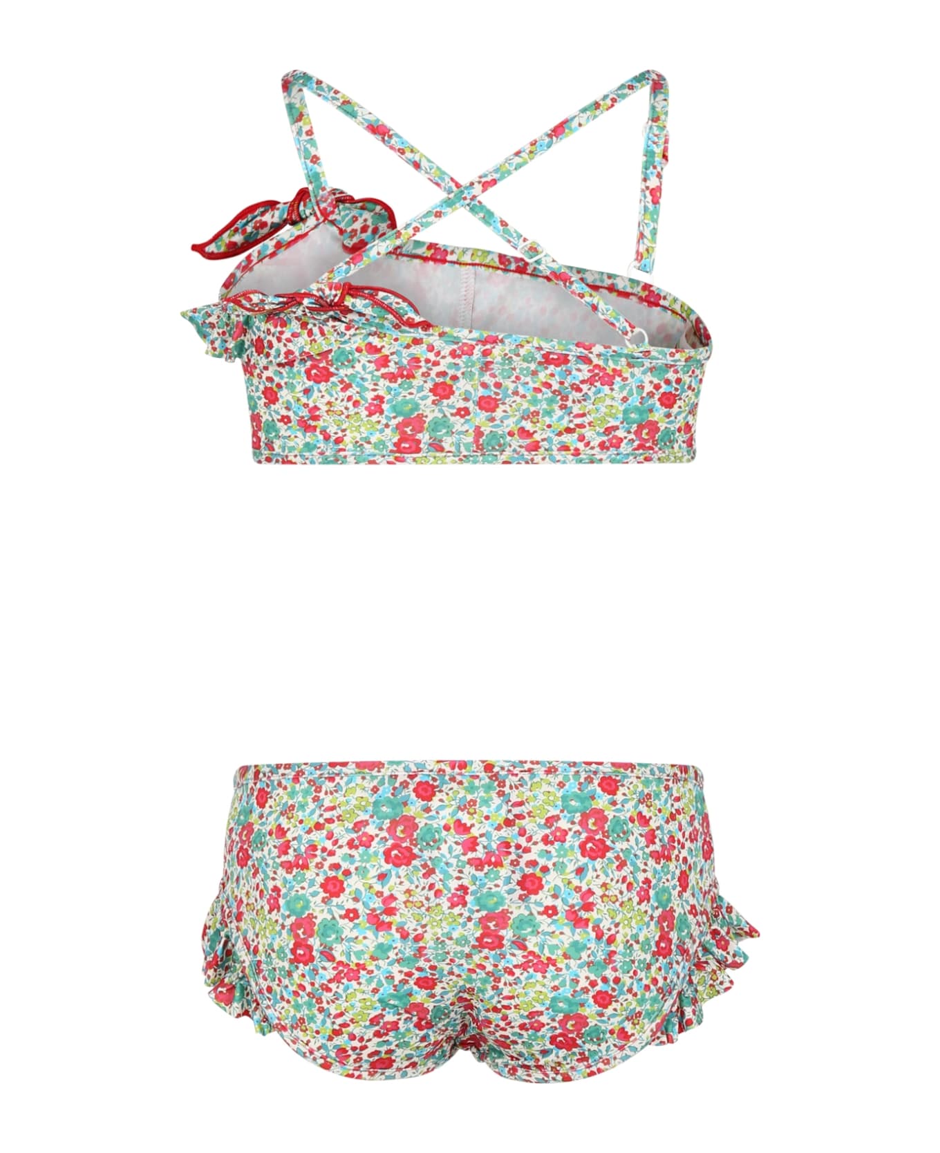 Bonpoint Bikini Multicolore Pour Fille Avec Imprimé Liberty - Multicolor
