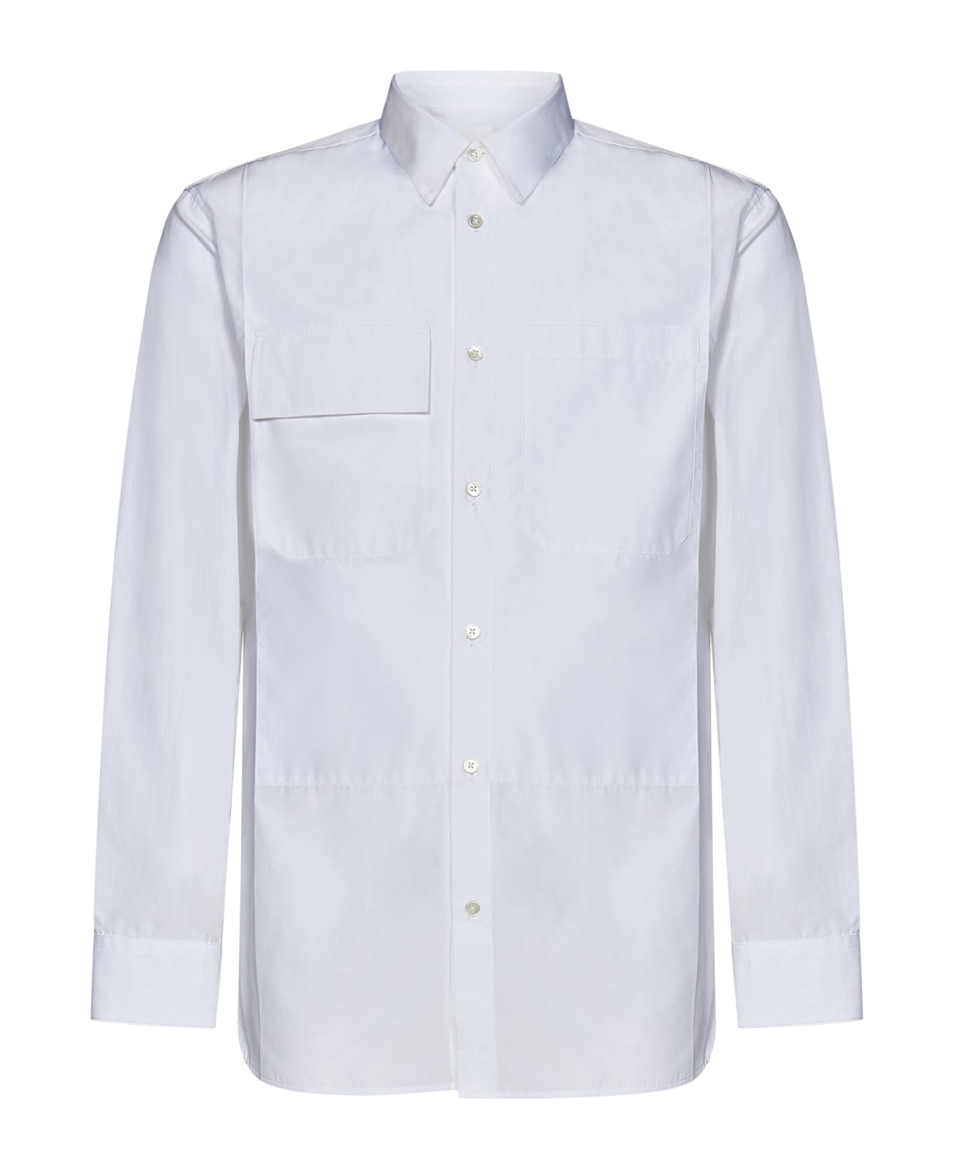 Jil Sander Buttoned Long-sleeved Shirt - White シャツ