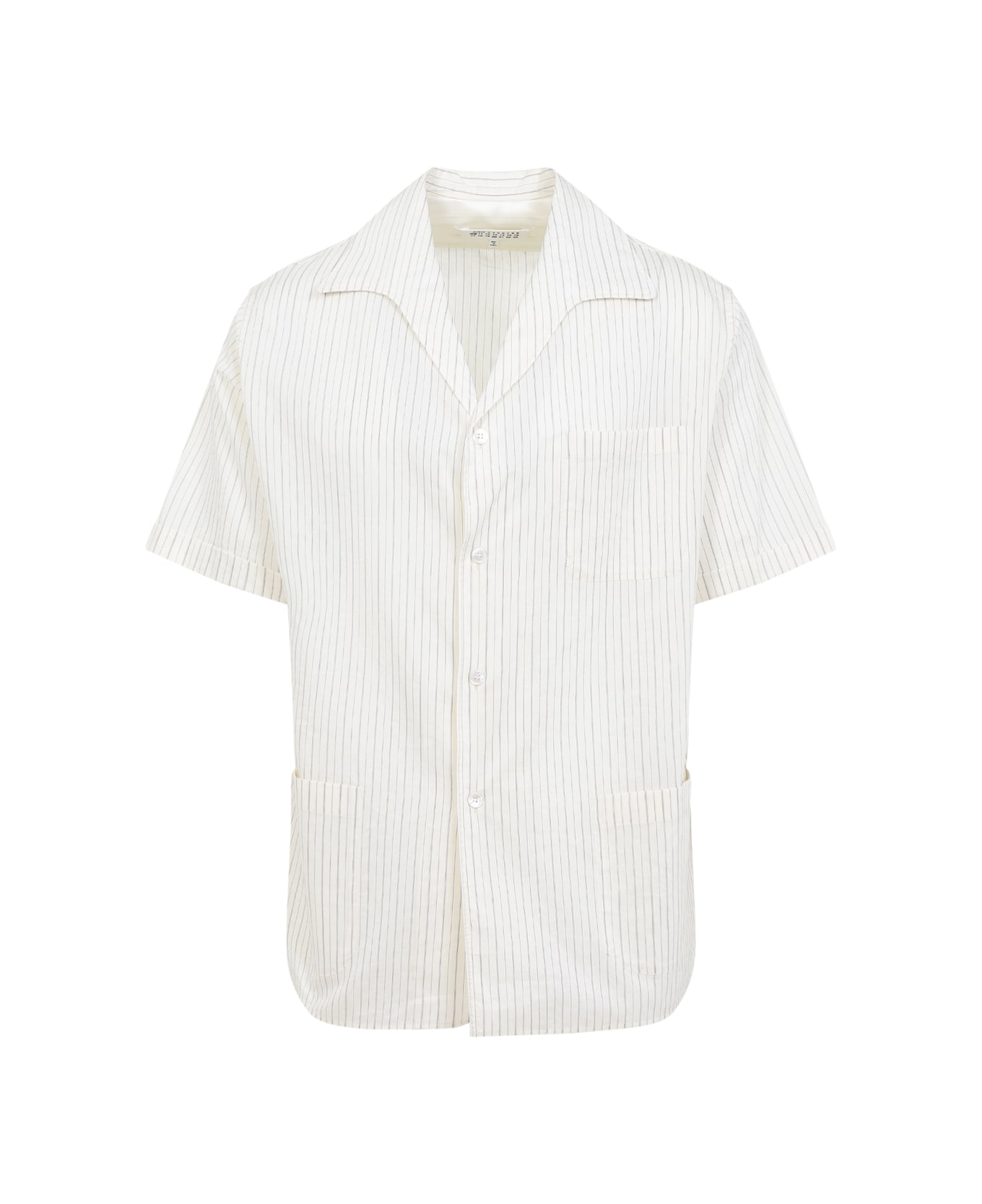 Maison Margiela Cotton And Silk Shirt - F Ecru