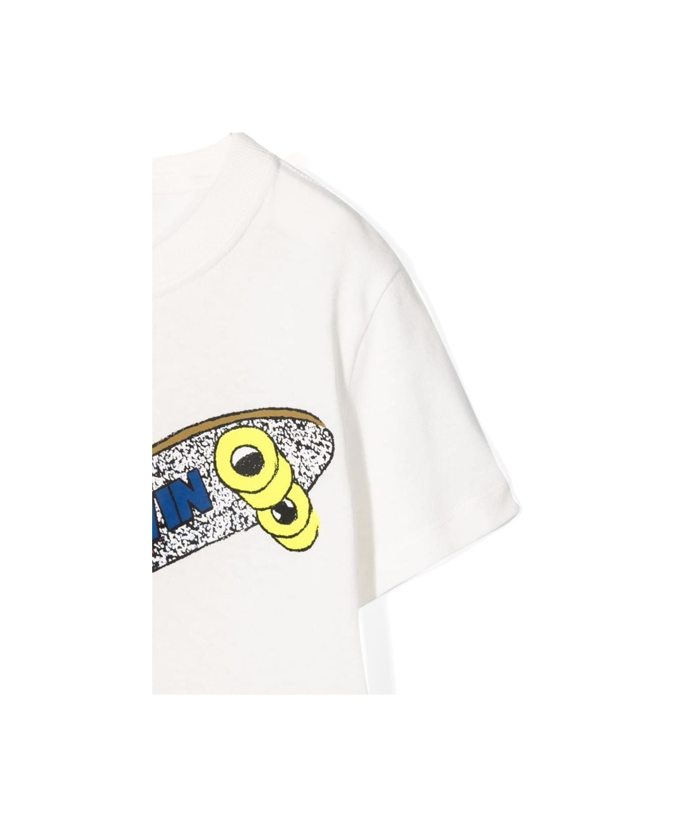 Lanvin T-shirt Stampa Skateboard - WHITE