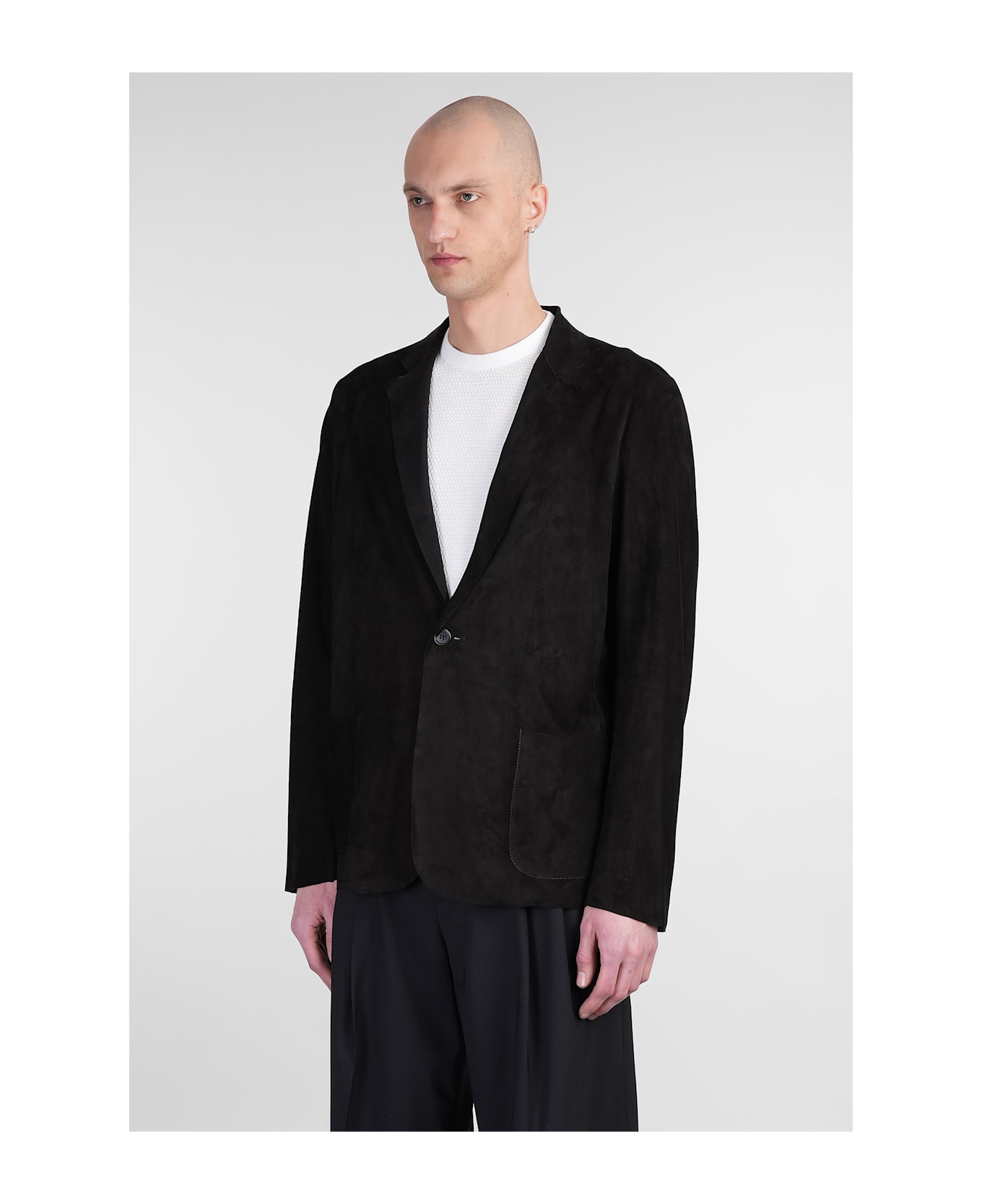 Salvatore Santoro Leather Jacket In Black Leather - black