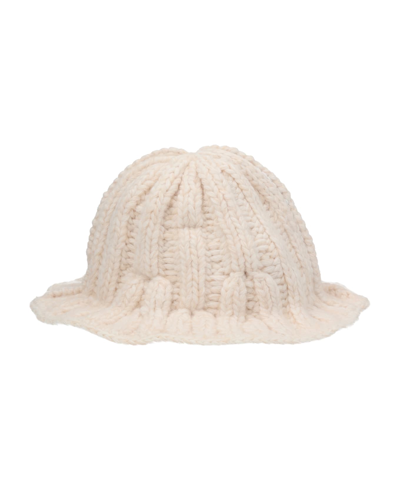 MM6 Maison Margiela Wool Bucket Hat - White