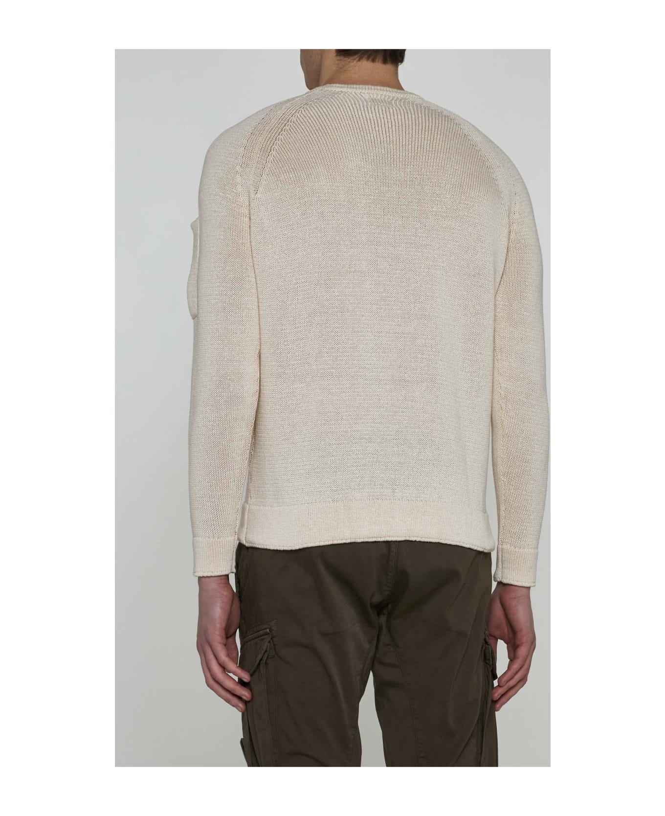 C.P. Company Cotton Sweater - NEUTRALS