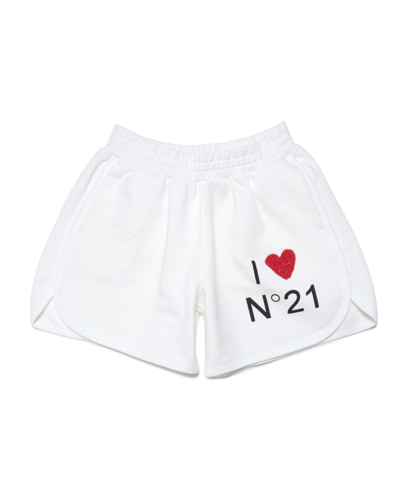 N.21 Shorts I Love Nº21 - White