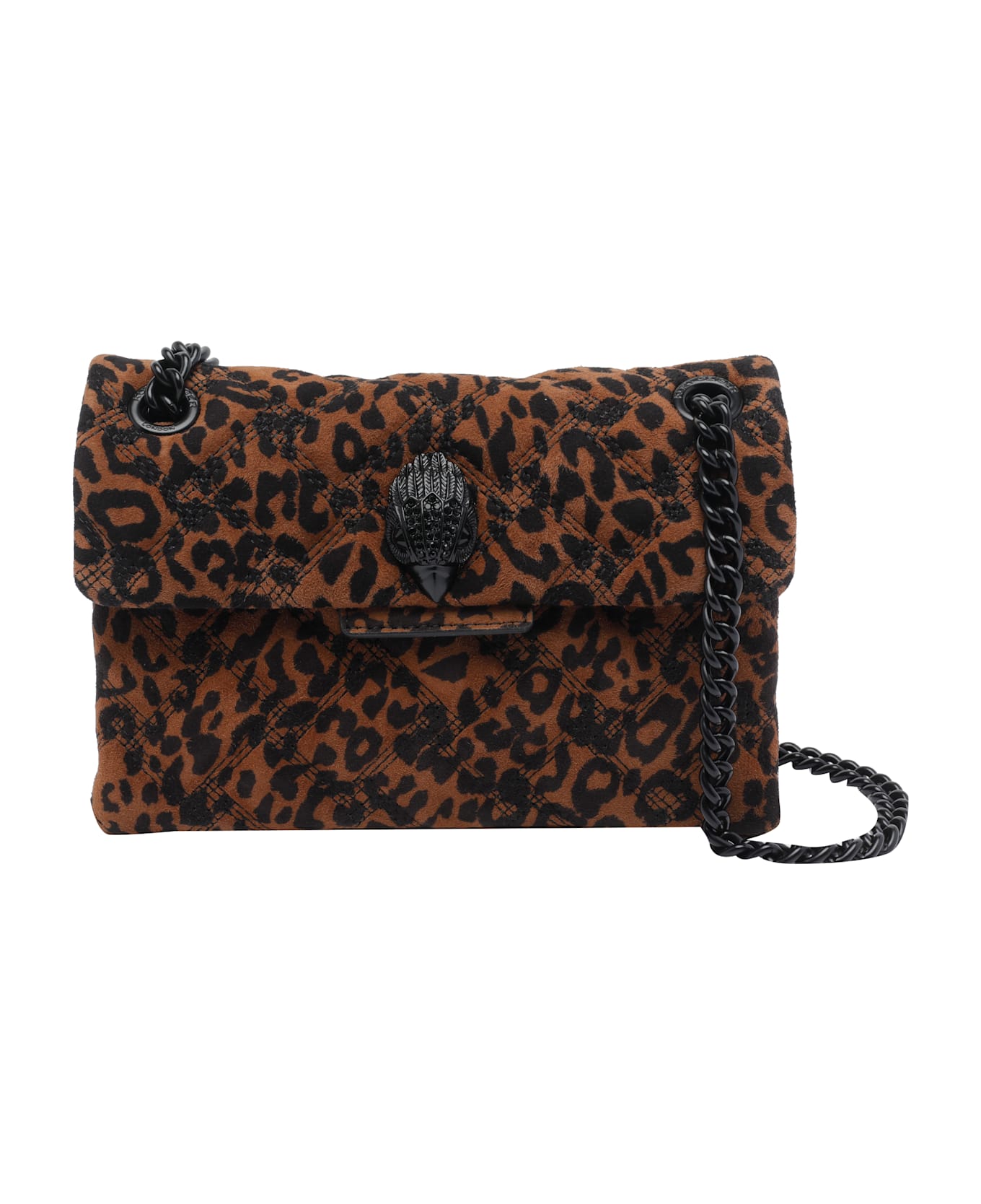 Kurt Geiger Mini Leather Kensington Crossbody Bag - Brown