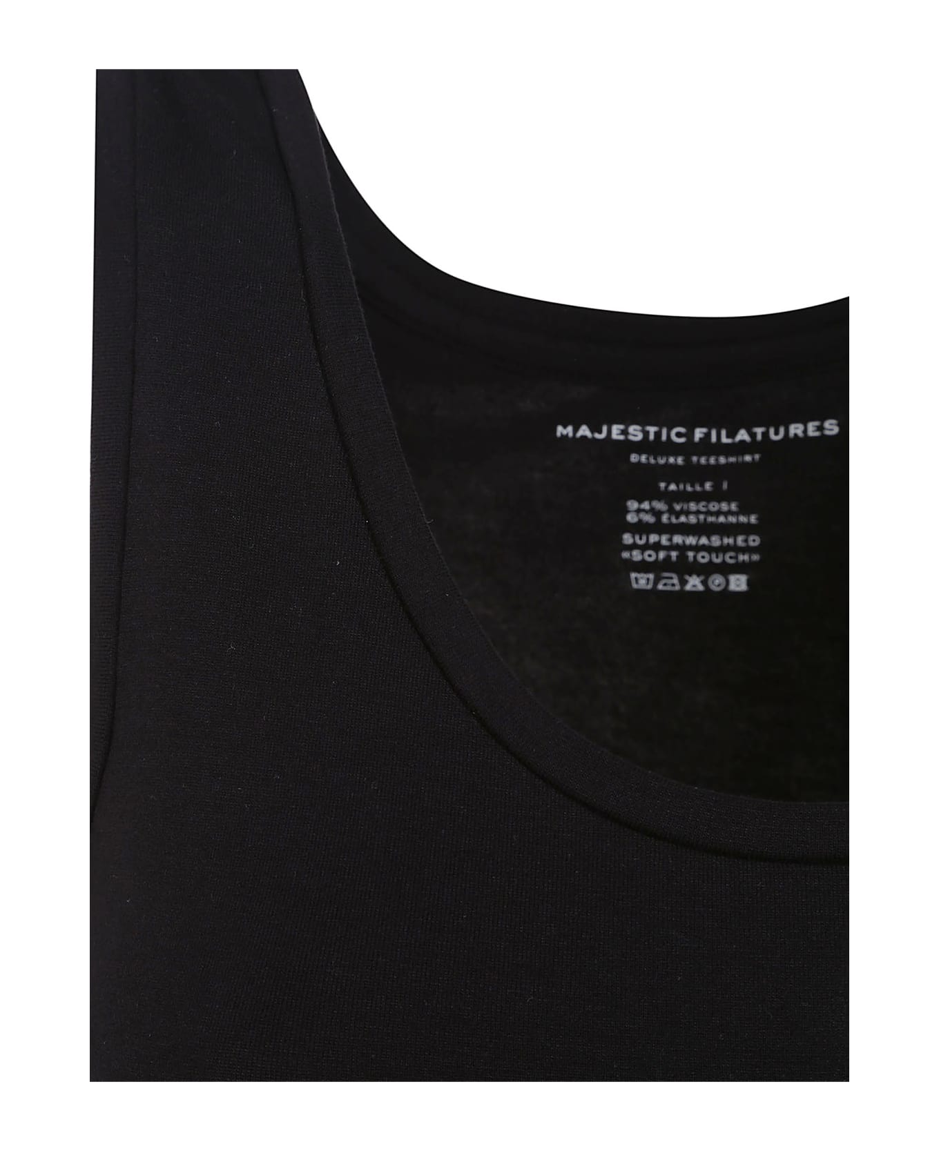 Majestic Filatures Majestic T-shirts And Polos Black - Black