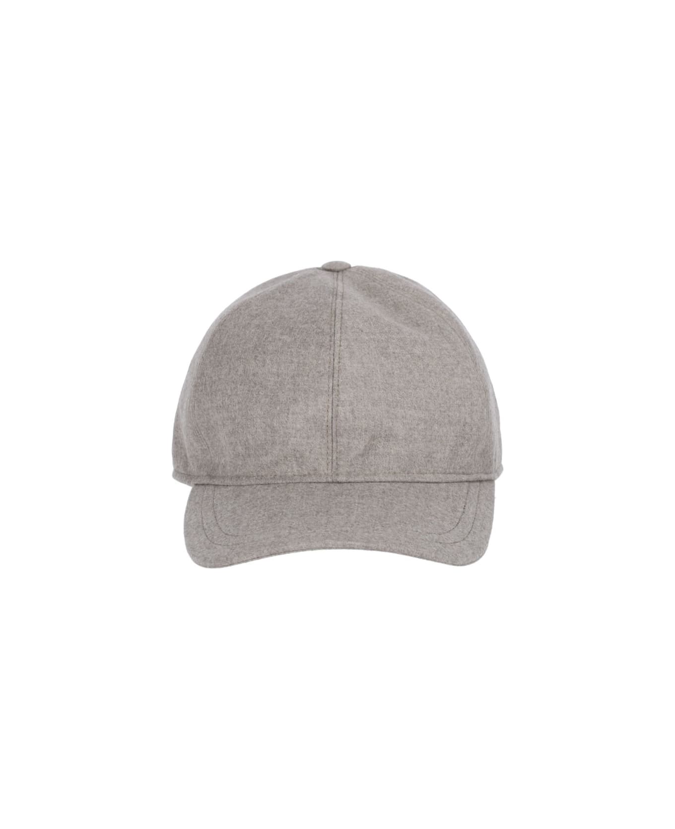 Borsalino 'roger' Baseball Cap - Light Grey