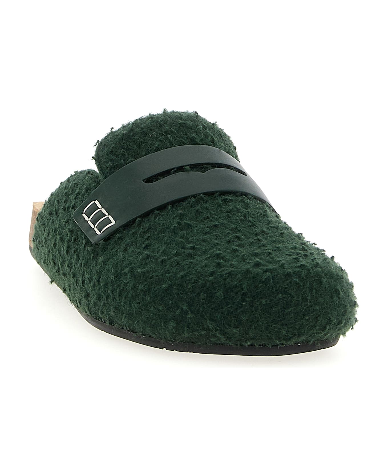 J.W. Anderson 
felt Loafer
 Mules - Green