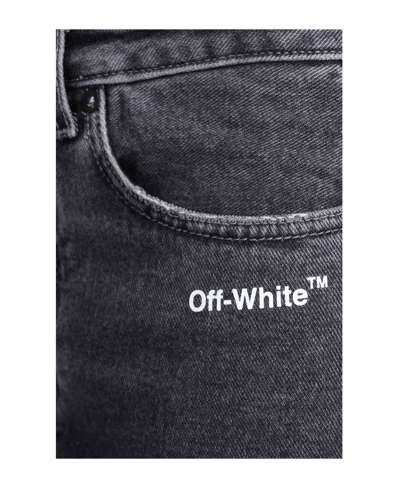 Off-White Jeans In Grey Denim