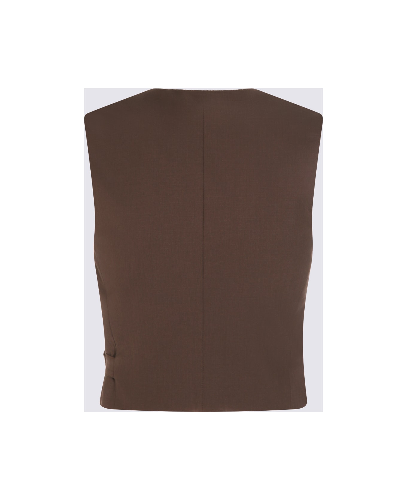 Brunello Cucinelli Brown Wool Blend Casual Jacket - CAFFE