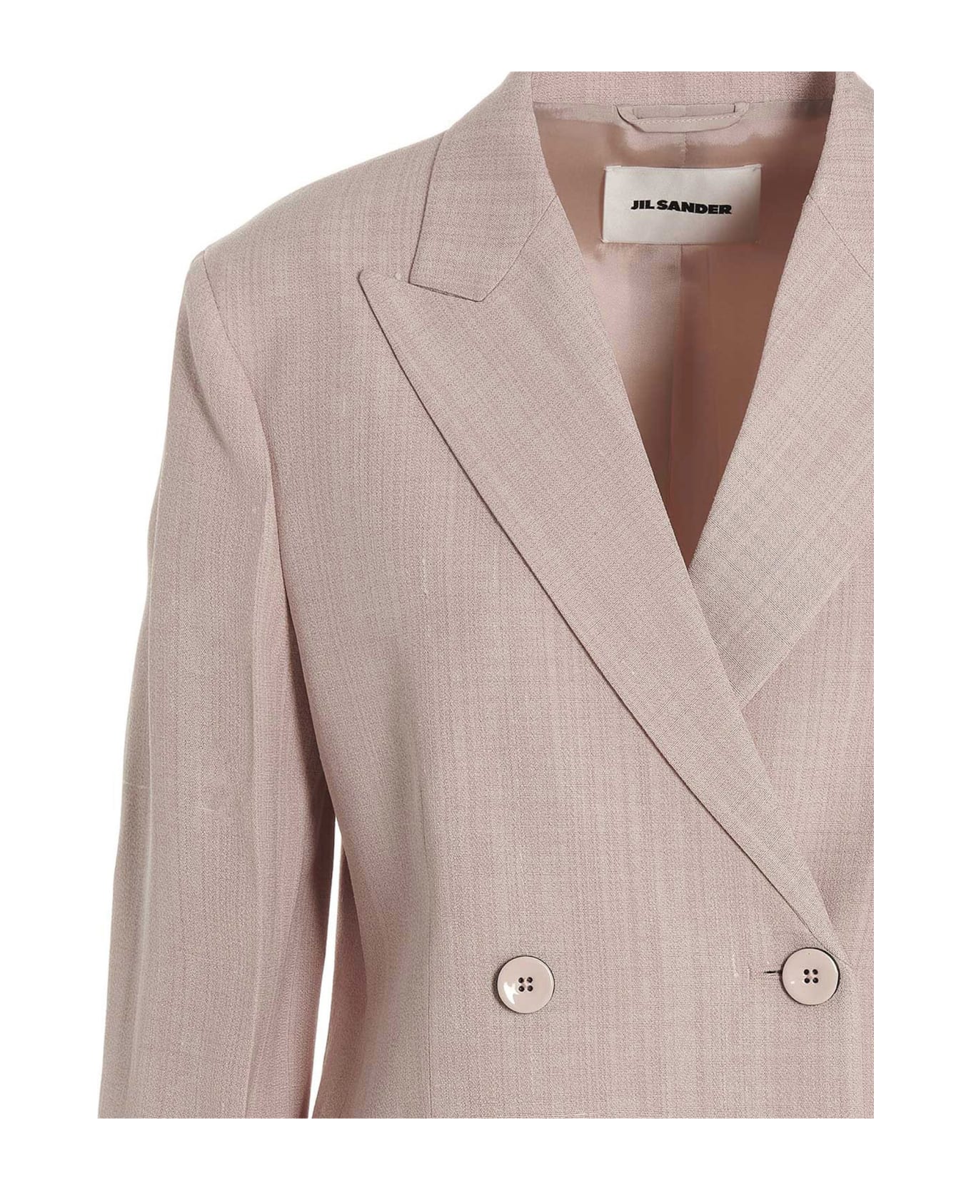 Jil Sander Double Breast Blazer Jacket - Pink コート