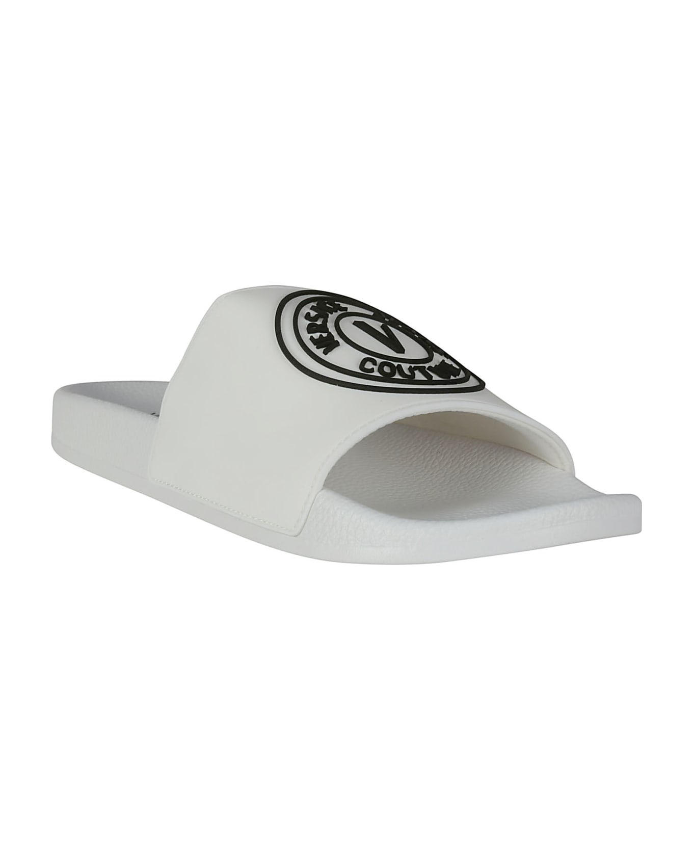 Versace Jeans Couture Fondo Slide Shoes - WHITE