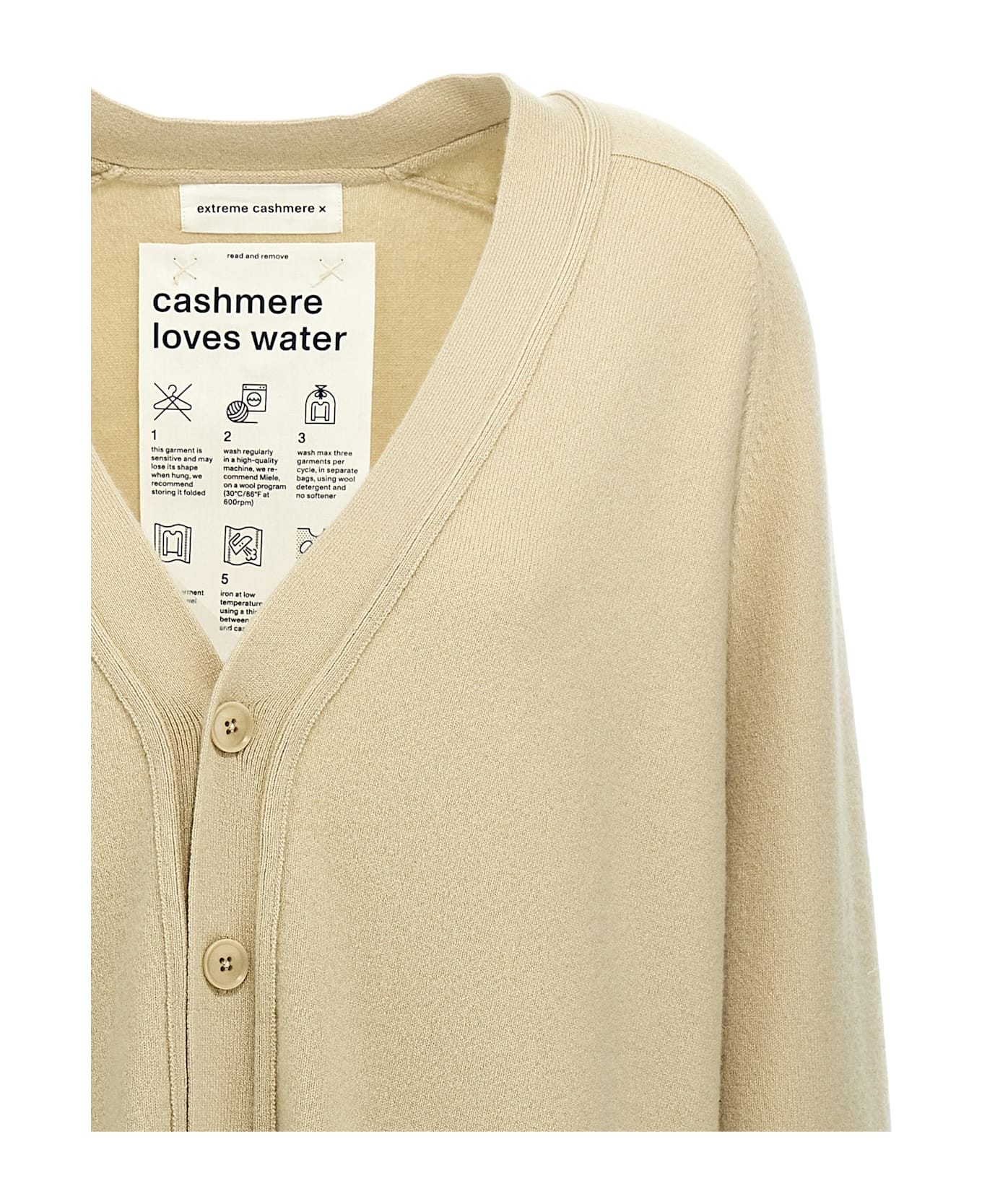 Extreme Cashmere 'n.117 Cardigan Desert' Cardigan - Beige