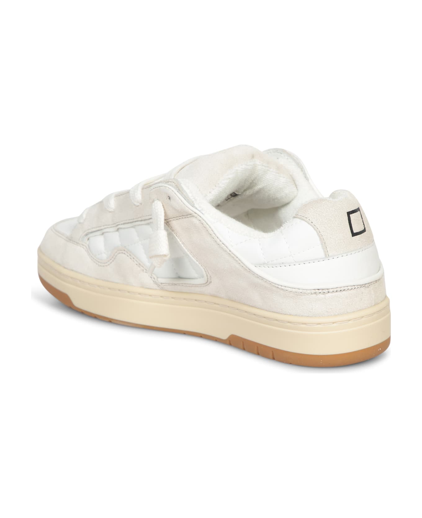 D.A.T.E. White Nylon Skate Sneakers - White