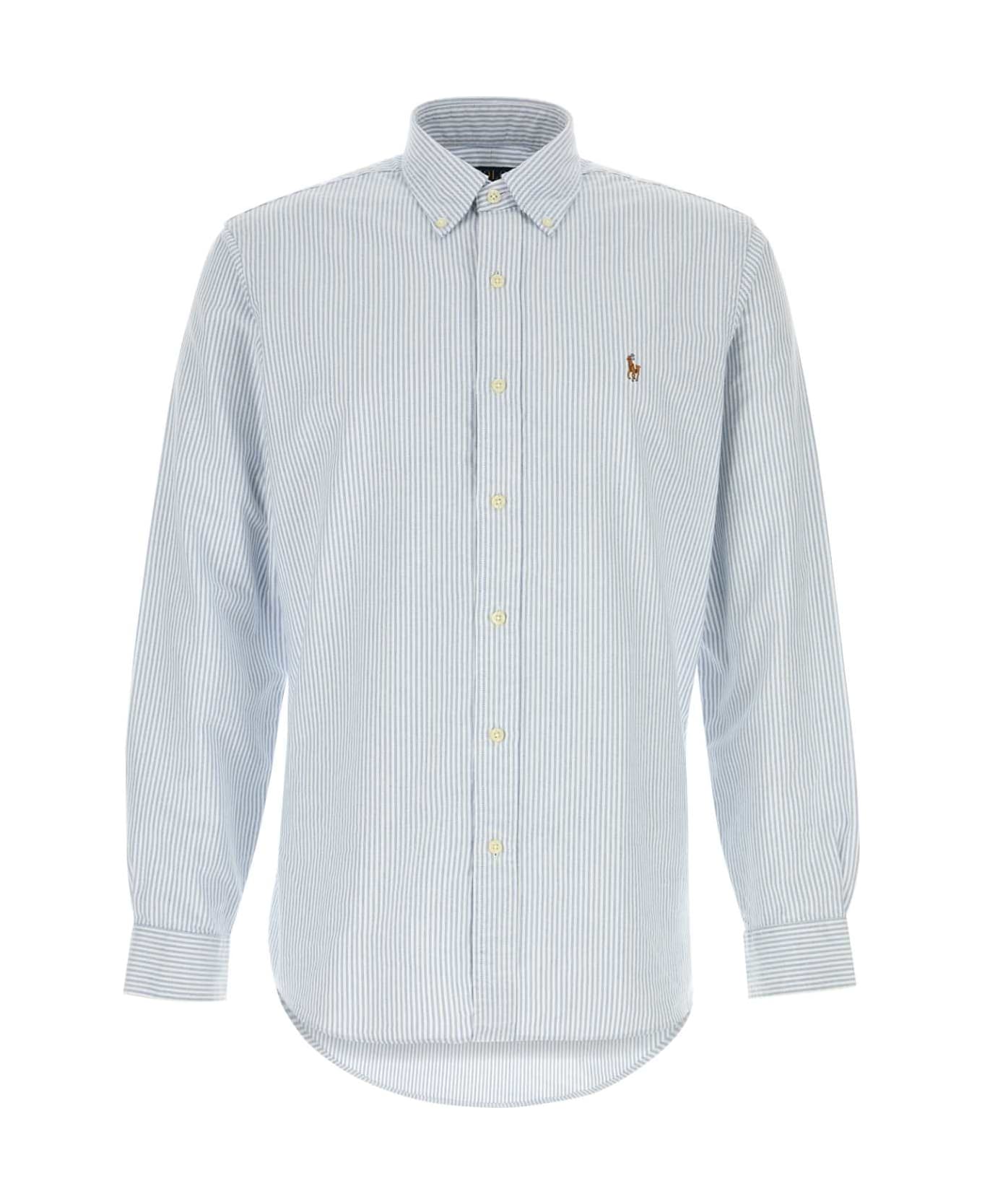 Polo Ralph Lauren Embroidered Oxford Shirt - BLUEWHITESTRIPE