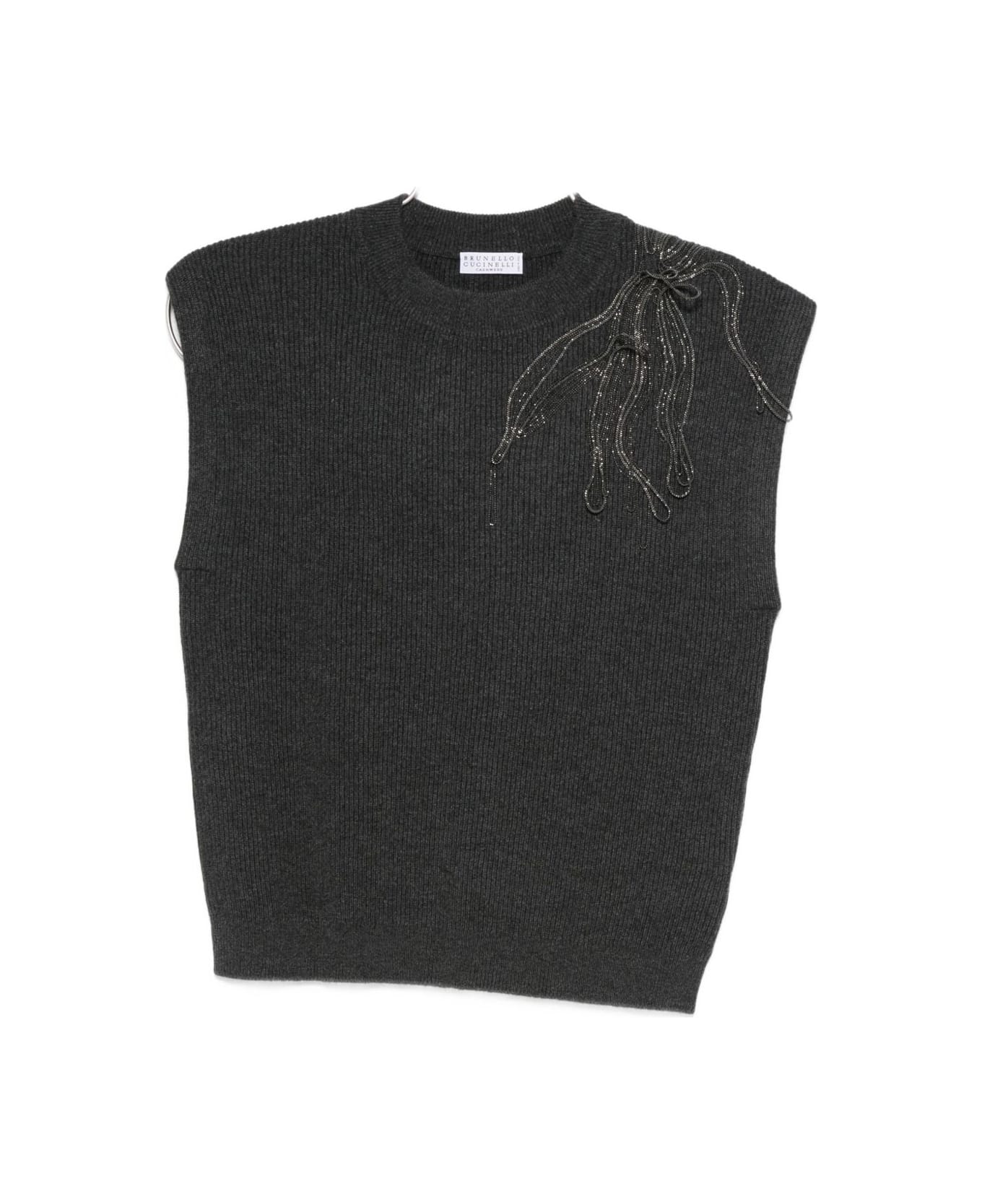 Brunello Cucinelli Cashmere Tank Top - Black