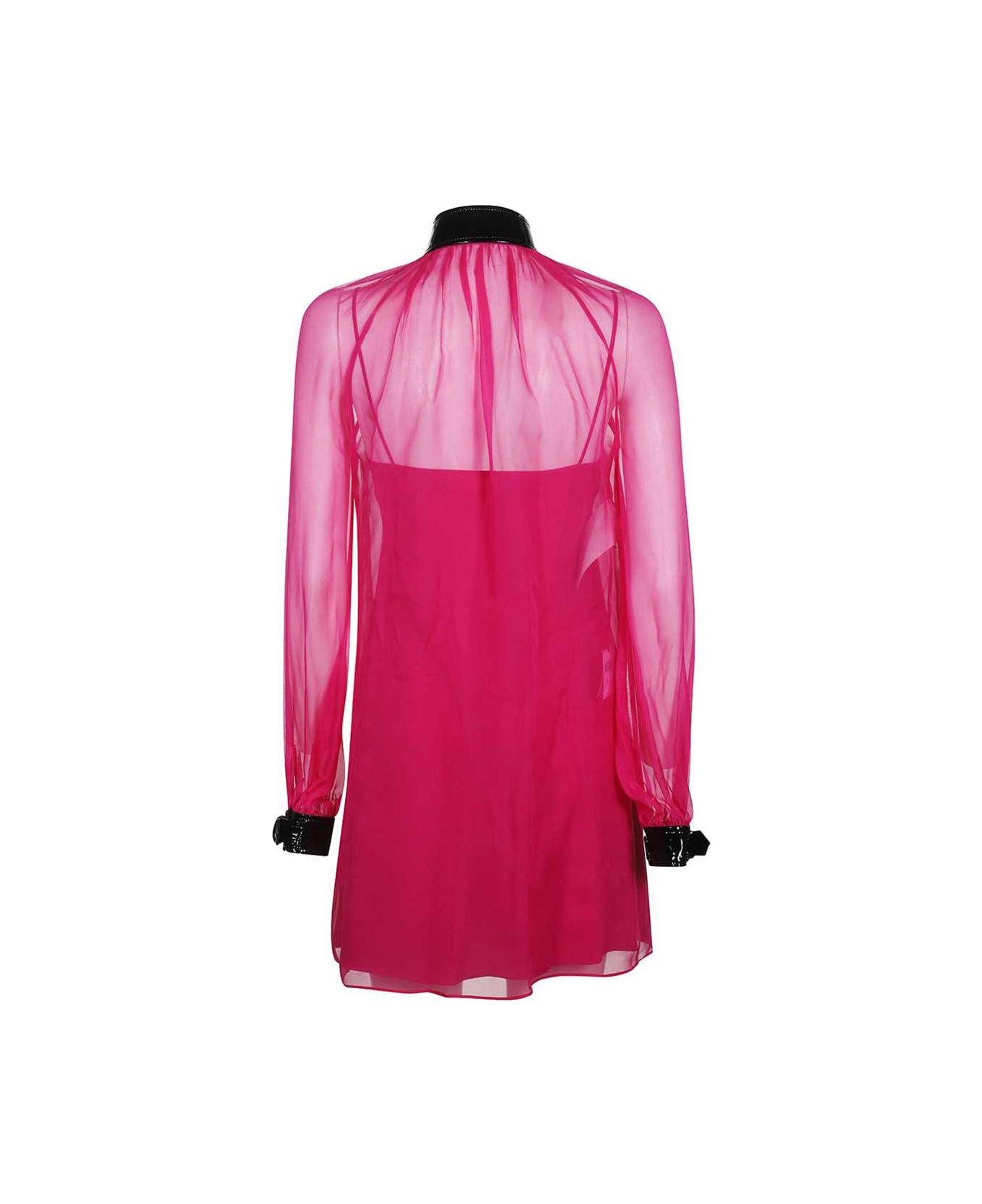 Moschino Silk Mini Dress - Fuchsia