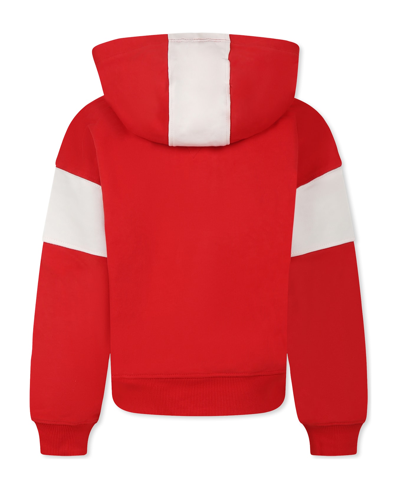 Tommy Hilfiger Red Crop Sweatshirt For Girl With Logo - Red