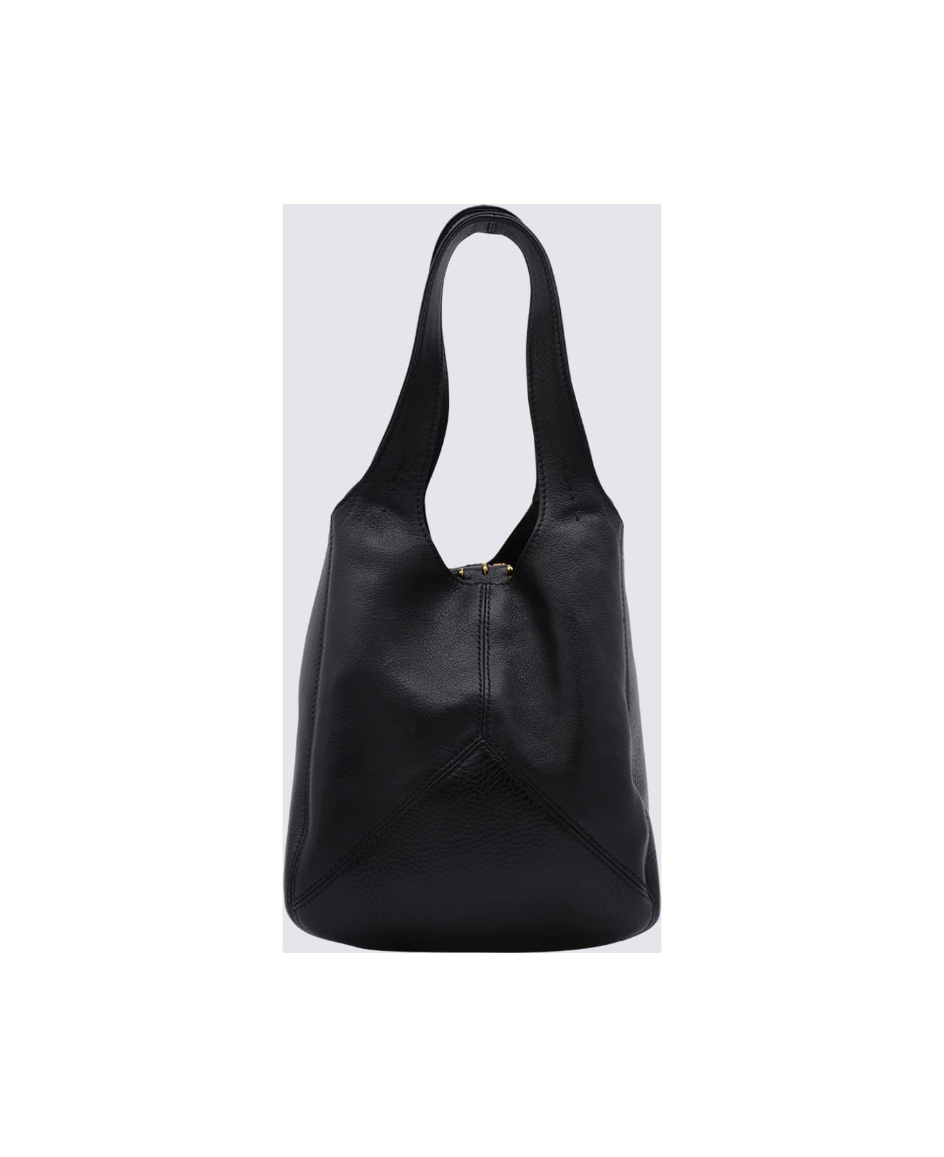 Chloé Black Leather Balloon Small Tote - Black