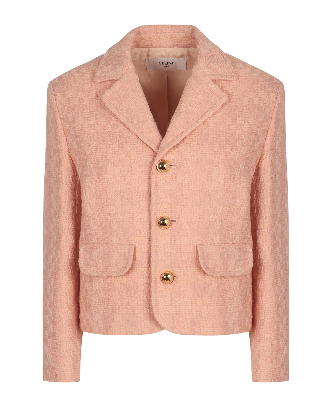 Celine Garance Wool Blend Jacket - Pink