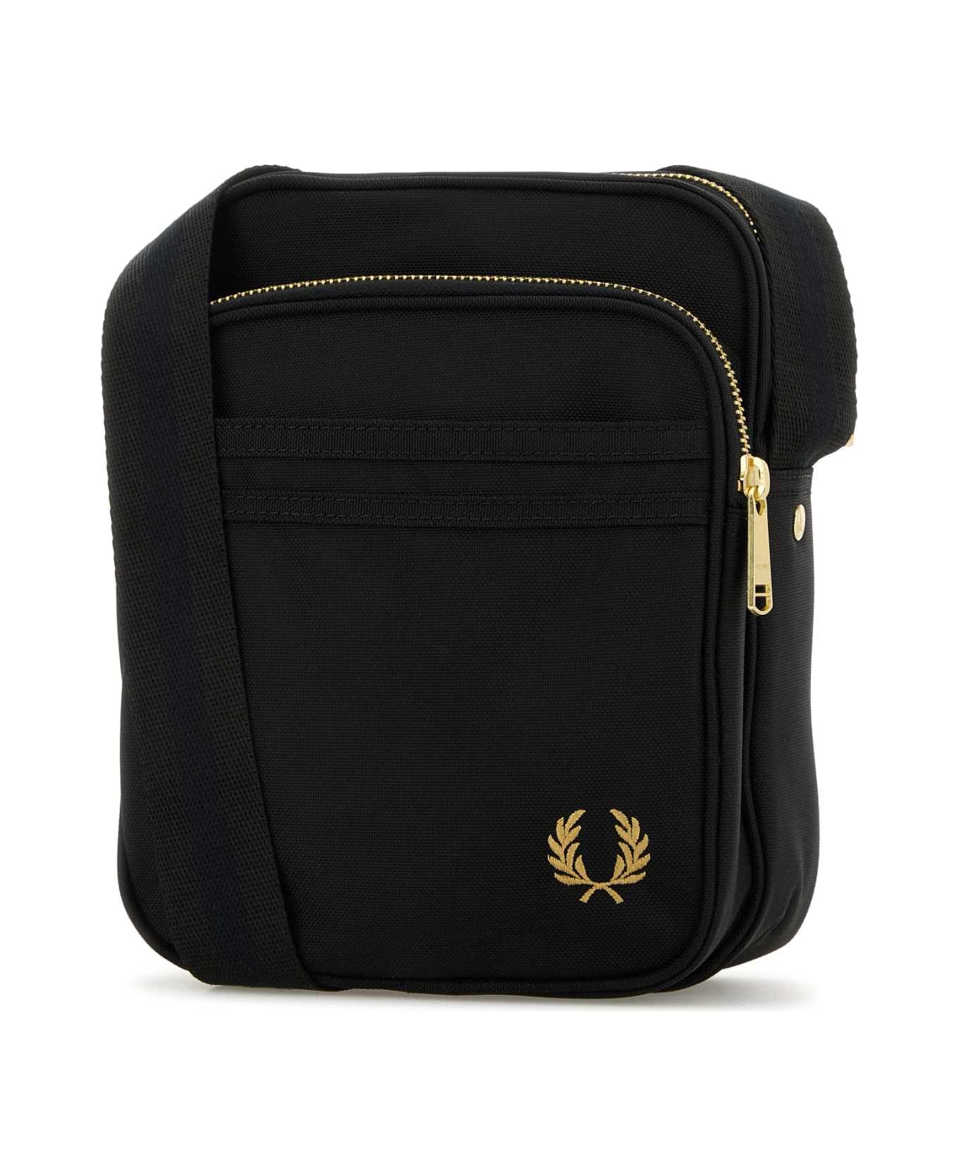 Fred Perry Black Canvas Crossbody Bag - 102BLACK