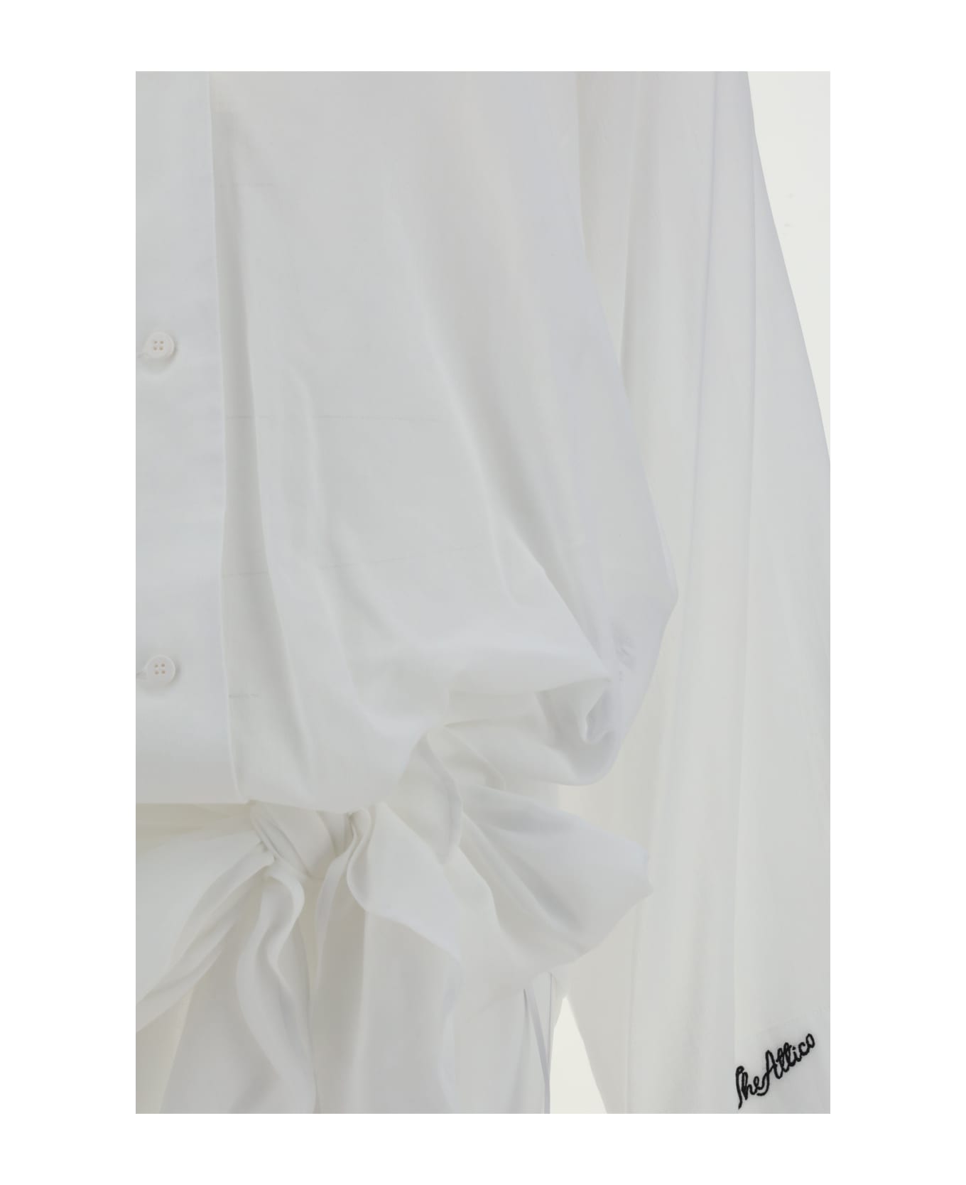 The Attico Chemisier Mini Dress - White